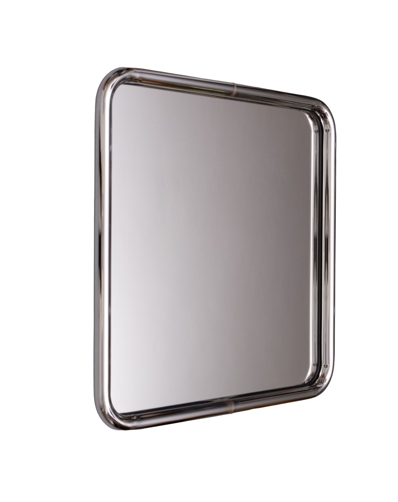 Belgo Chrom Square Chrome Tube Frame Wall Mirror 1970s photo for sale