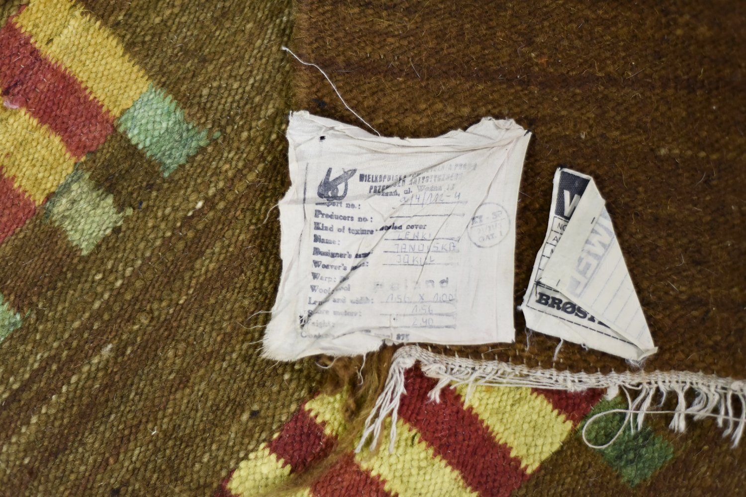 Vintage Polish Woven Tapestry By Maria Janowska For Wielkopolska Spółdzielnia Pracy Przemysłu Artystycznego In Poznań, 1970s photo vinterior