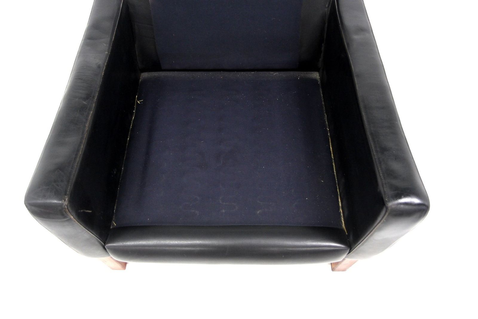 Scandinavian Leather Armchair, Sweden, 1960 photo vinterior