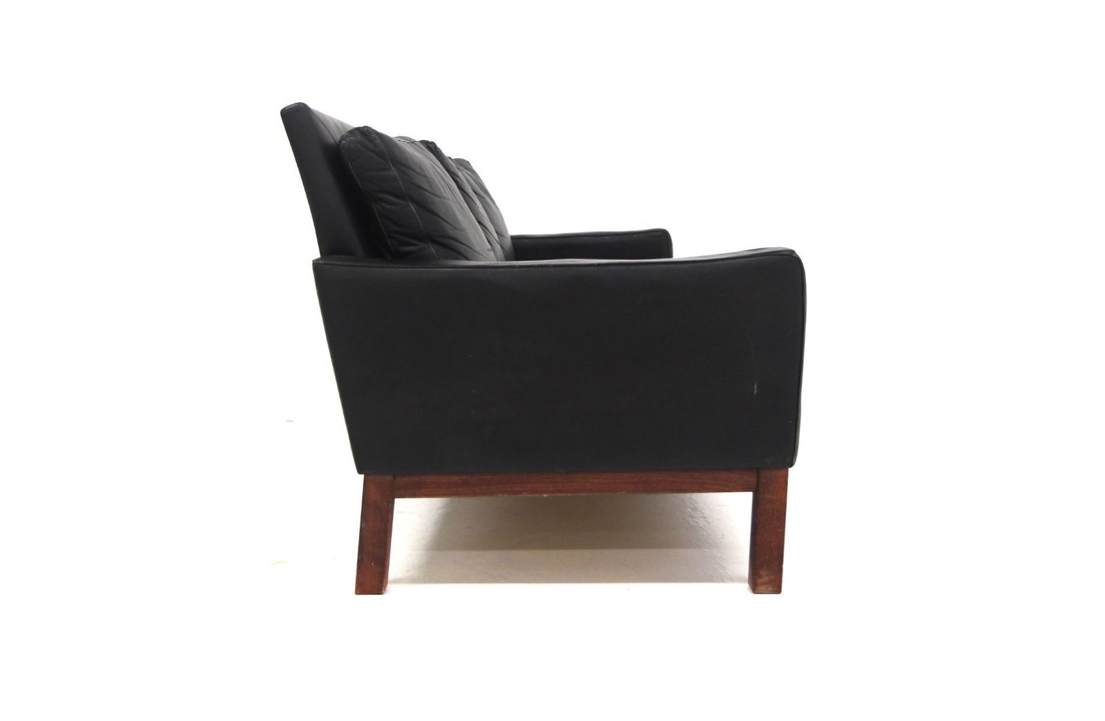 Three Seater Scandinavian Leather Sofa By Ulferts, Sweden, 1960 photo furniture