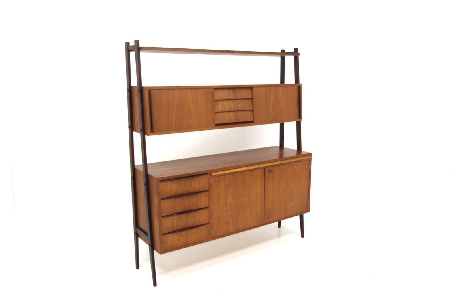 Secrétaire scandinave en teck, Suède, 1960