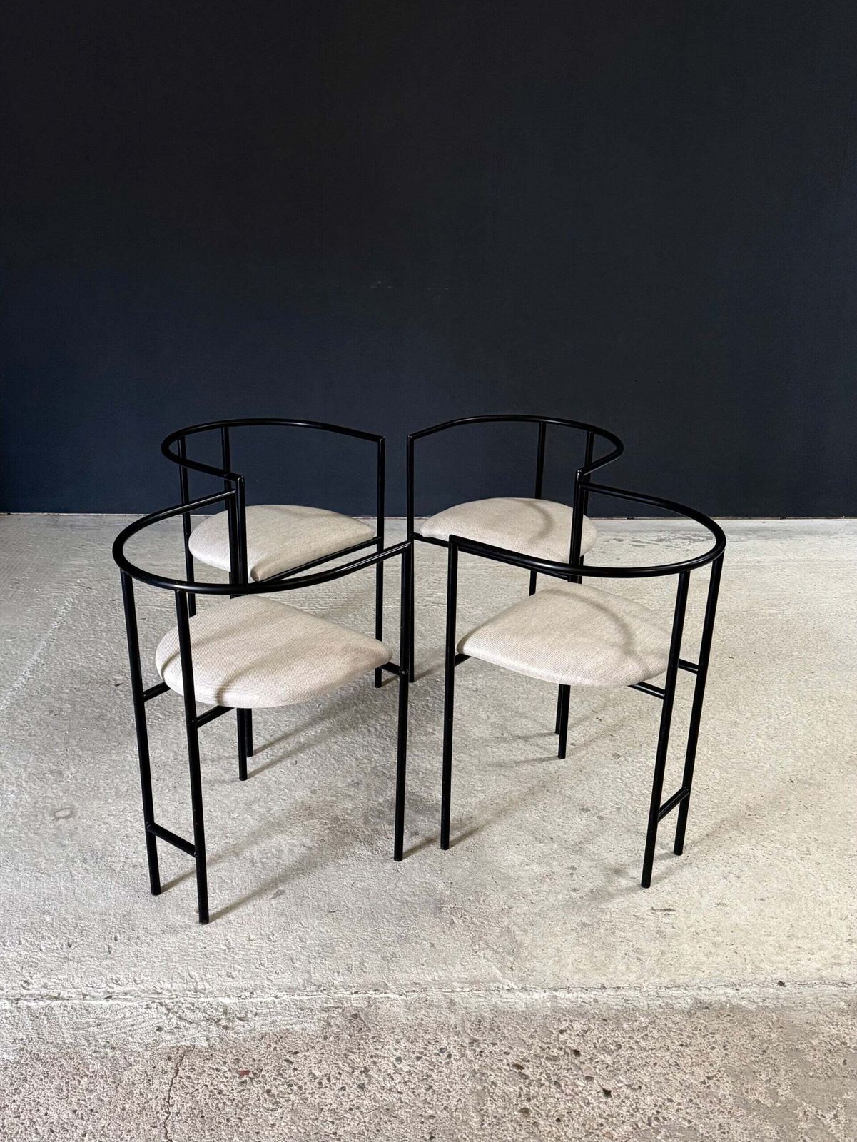 Postmodern Design 'Tokyo' Dining Chairs By Rodney Kinsman For Bieffeplast, Italy 1980's photo Furniture