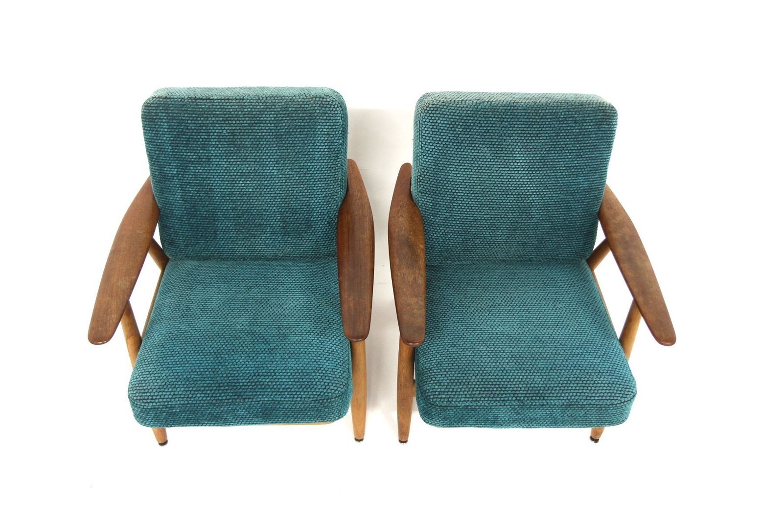 Fauteuil Cigar GE 240 par Hans J. Wegner, Danemark, 1960, lot de 2 photo Mobilier