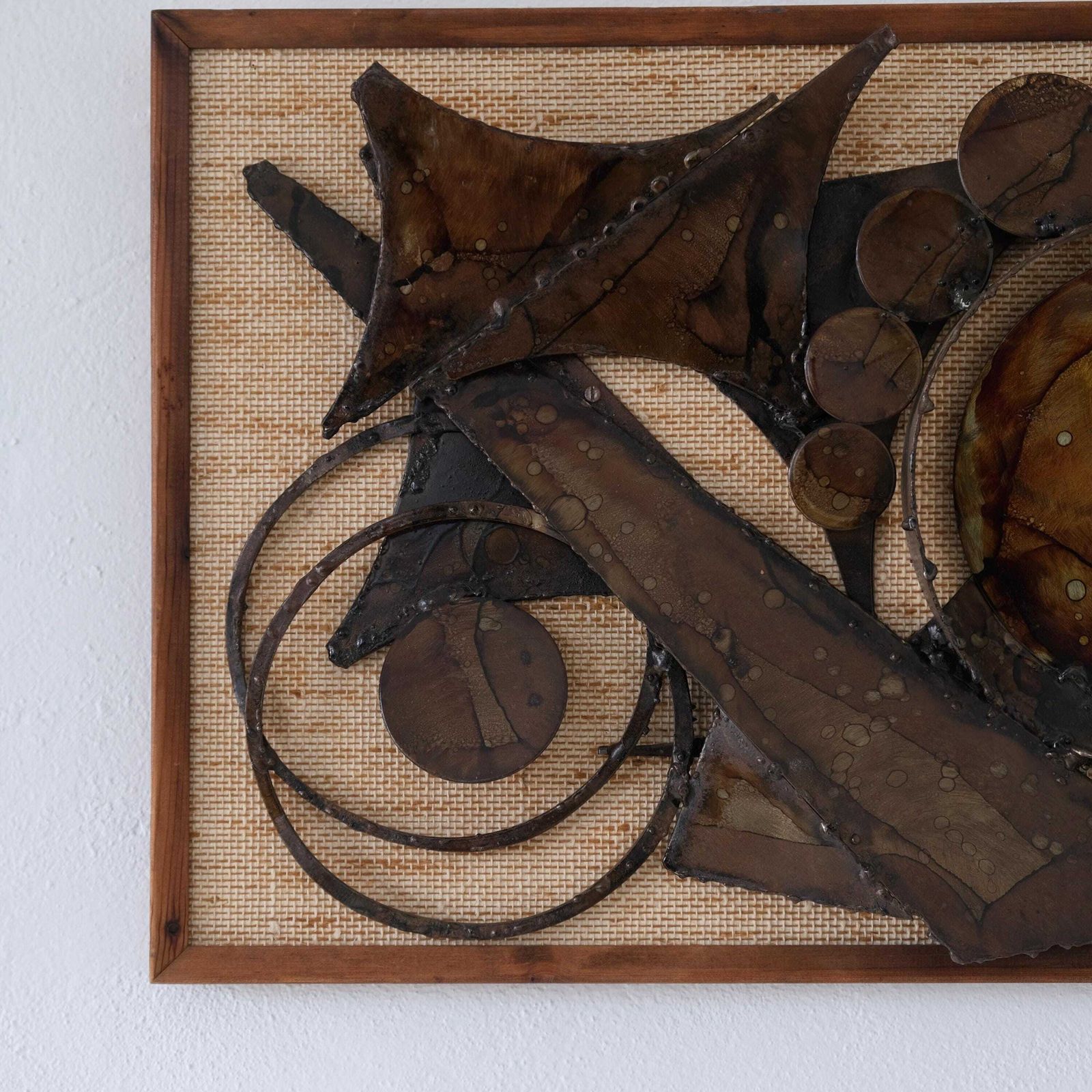 Henrik Horst Brutalist Metal Wall Relief | Denmark | 1970s photo for sale