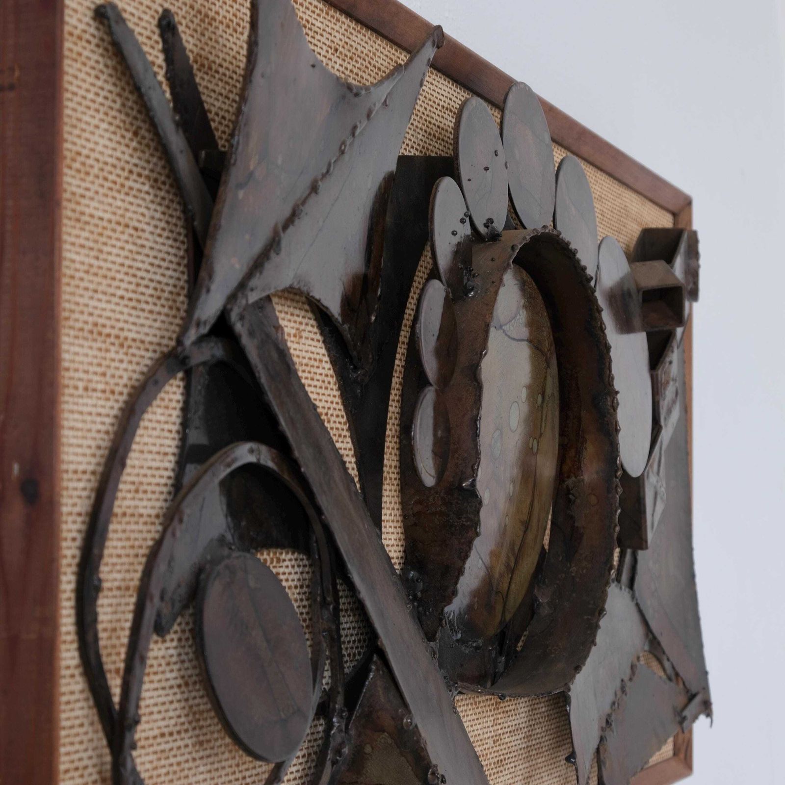 Henrik Horst Brutalist Metal Wall Relief | Denmark | 1970s photo vintage