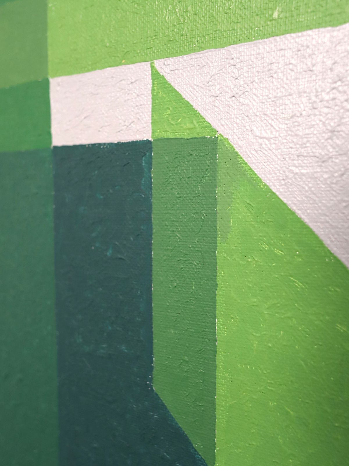 photo furniture Shifts In Green, olieverfschilderij