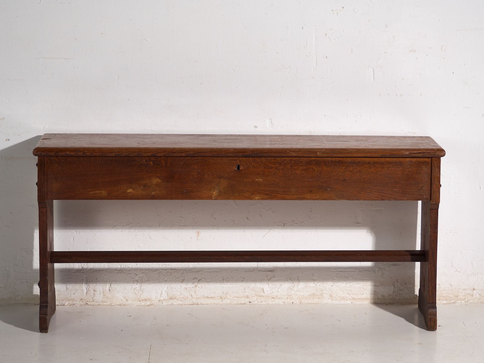 Antique Organ Bench With Drawer In Oak Wood  Central Europe Circa 1920 photo 553.0
