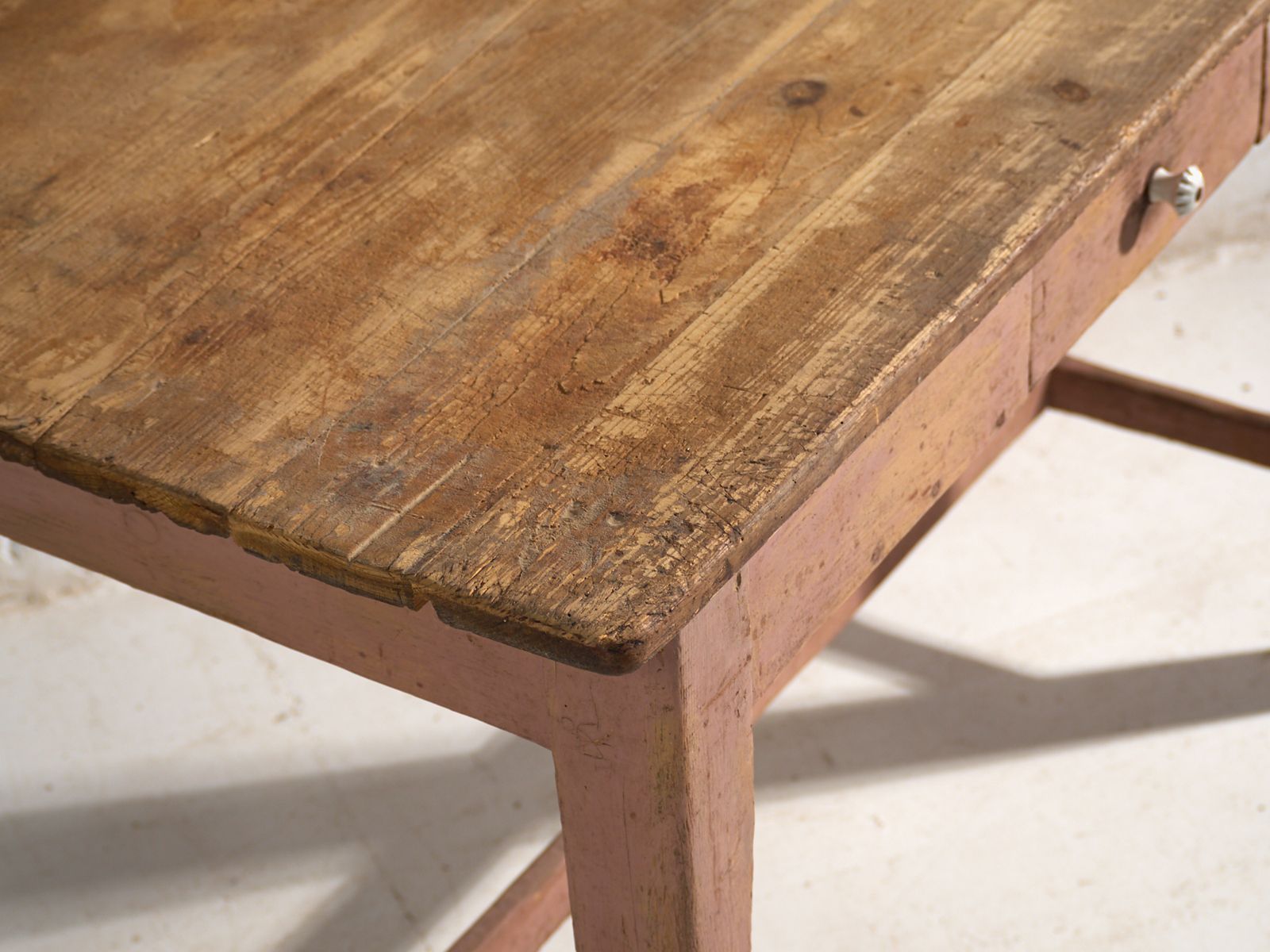 Antique Kitchen Table In Pine Wood Central Europe Circa 1900 photo 1010.0