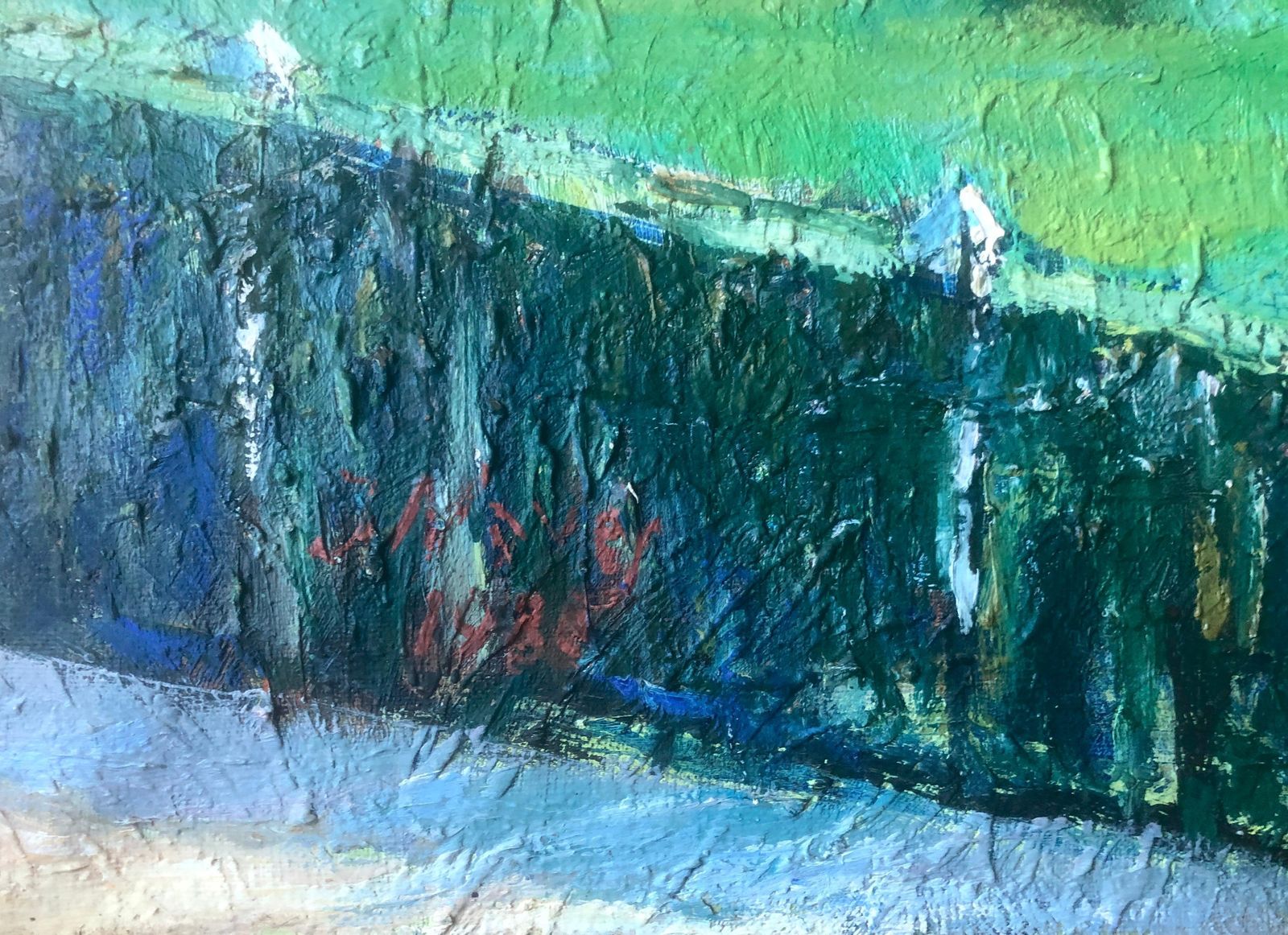 Golf Players At Terramar, Sitges, Mediterranean Landscape Oil Painting Spain 1980 photo furniture