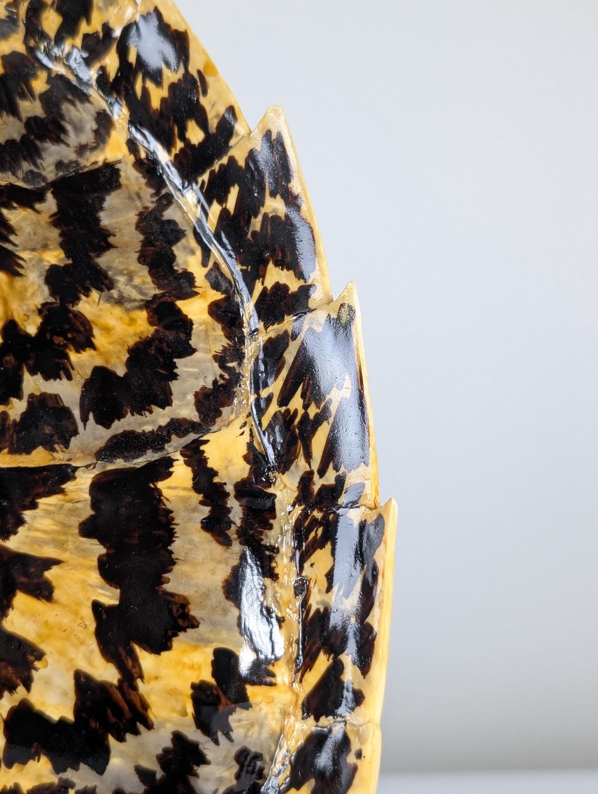 1252.0 Turtle Shell Table Lamp In Resin, Maison Jansen, 1970s photo