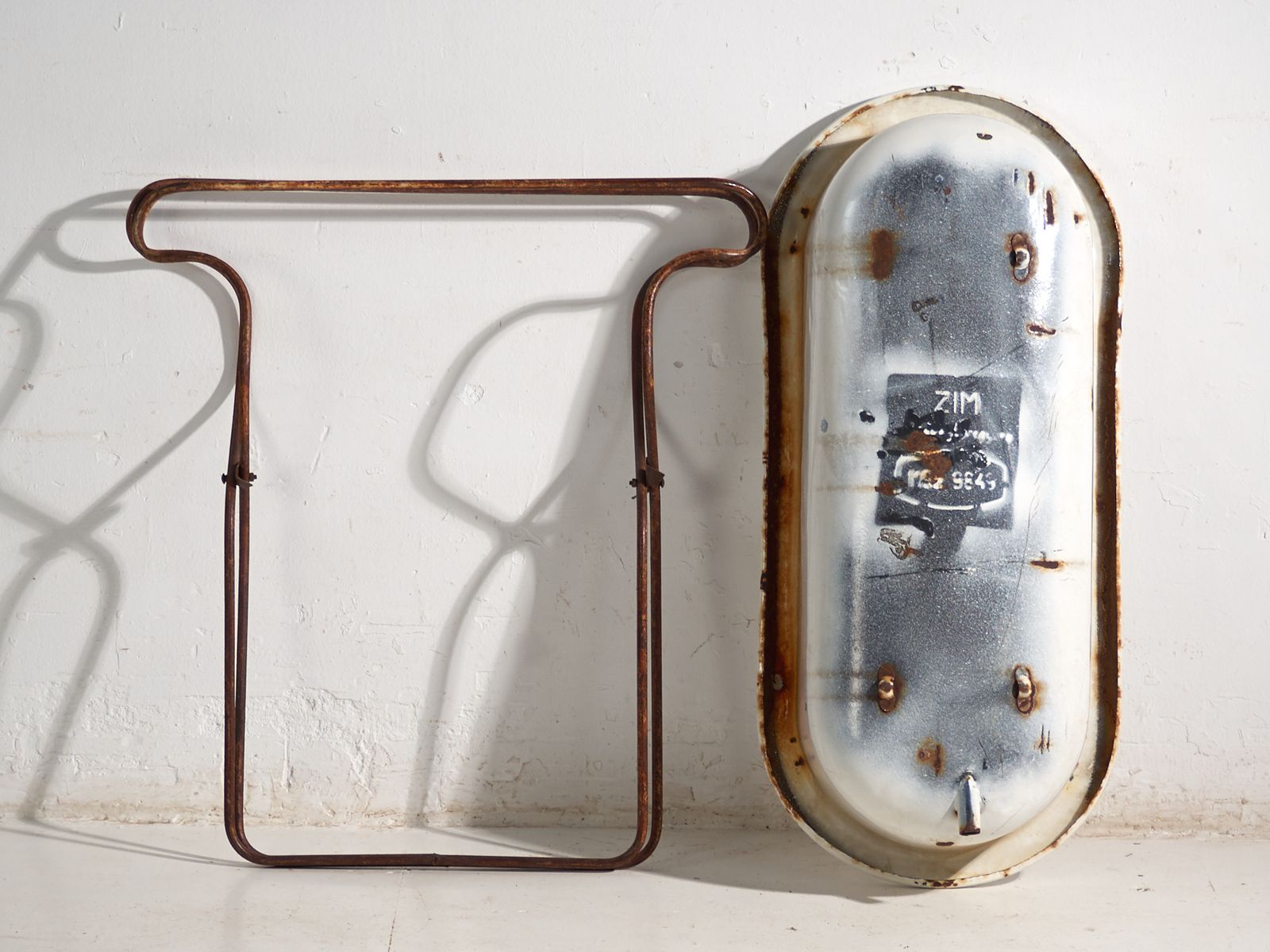 Garden Decor Antique Bathtub In Enamelled Iron – Central Europe, Circa 1950 #2 photo