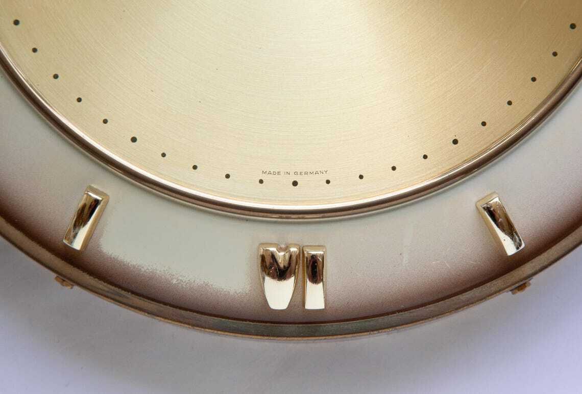 Junghans wandklok jaren 1950 mid-century modernisme Duitsland art deco stijl photo Woonaccessoires