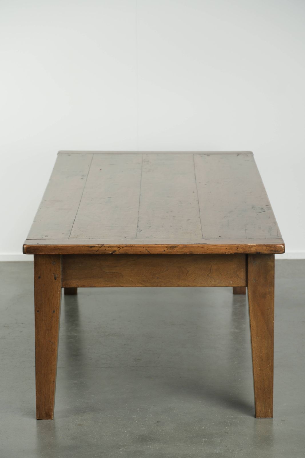 Very Charming Antique French Coffee Table Made Of Walnut With A Very Beautiful Patina And Warm Colors photo vinterior