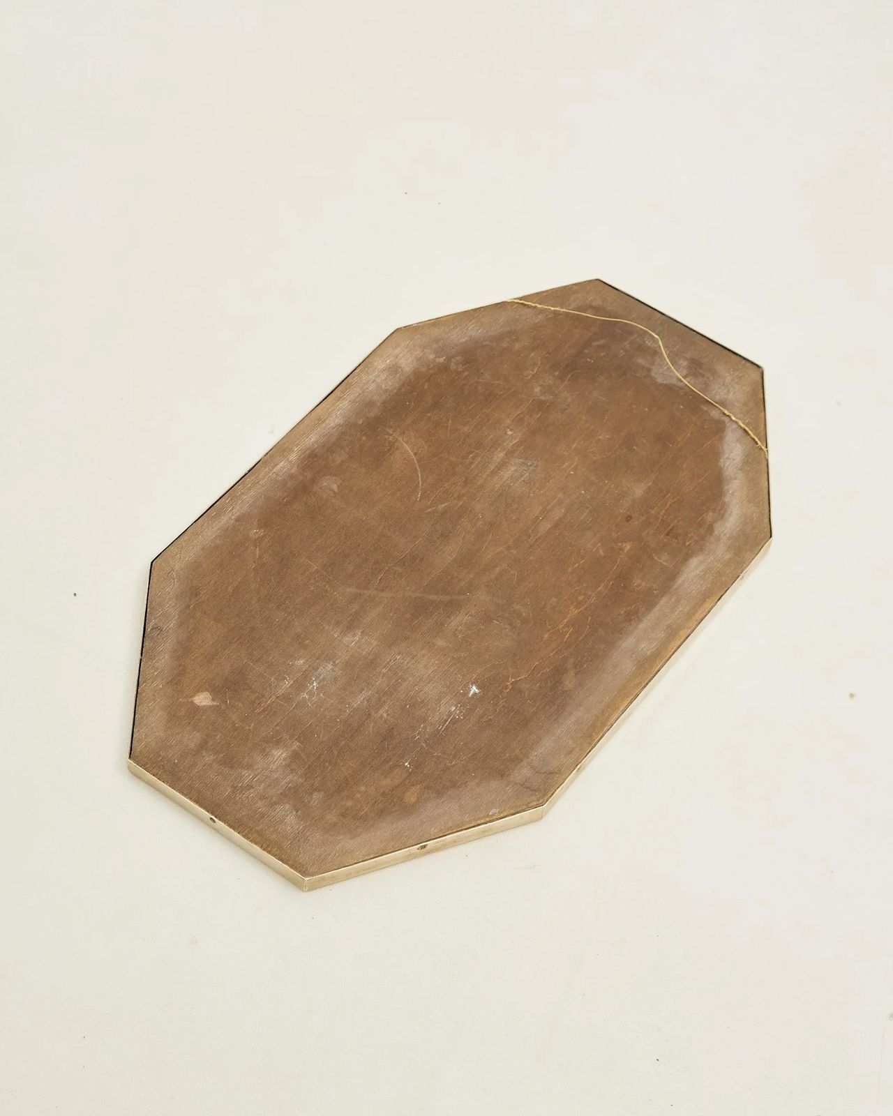 Nikkel hexagonale spiegel, jaren 1920 photo 275.0
