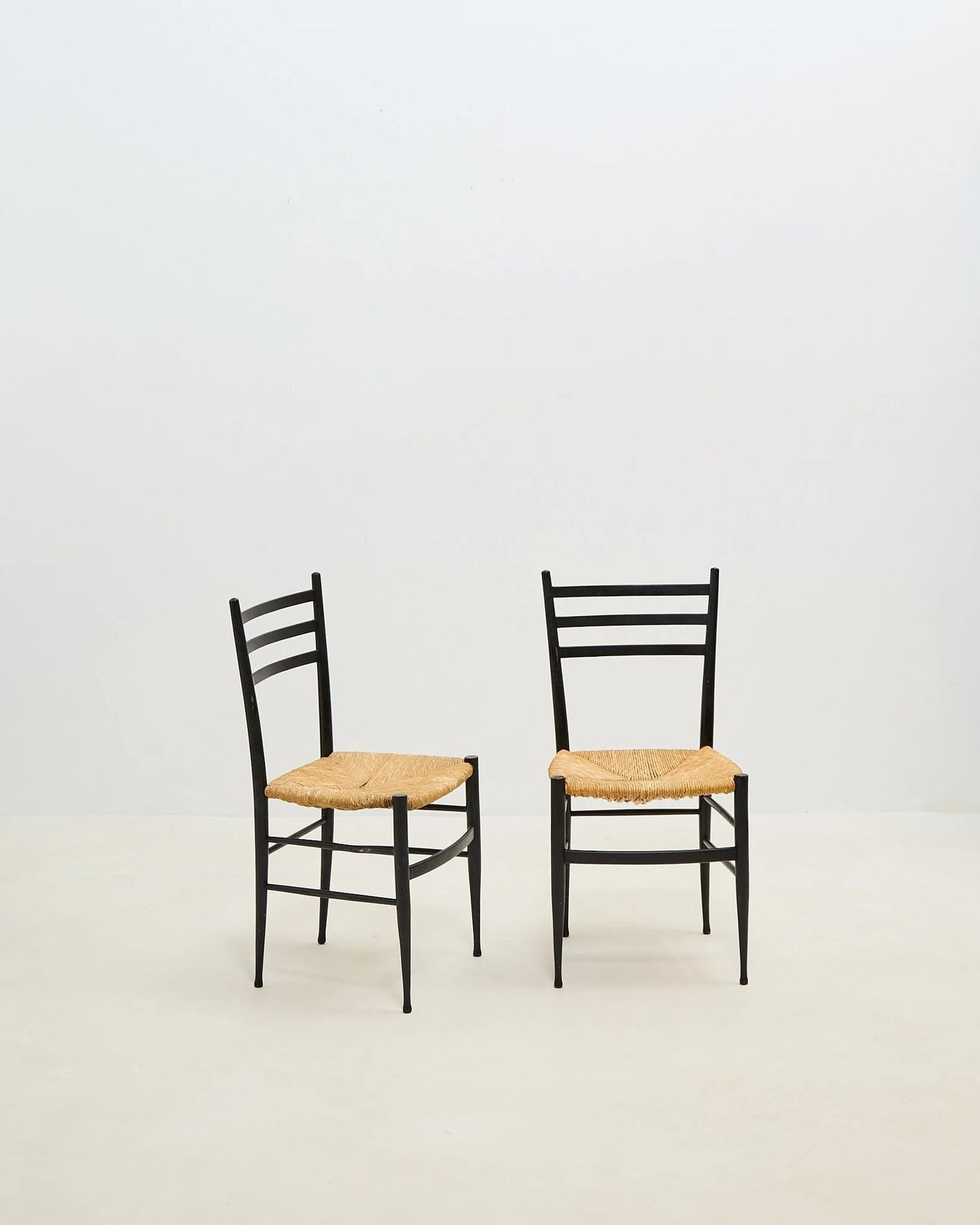 Gio Ponti Style Chairs X 6, 1950s photo furniture