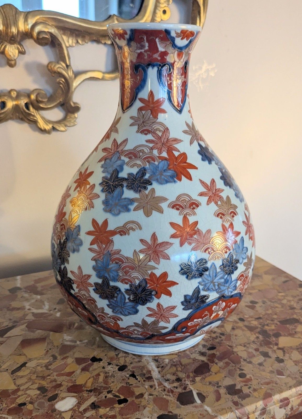 Vase Imari japonais à col court, époque Meiji, 1868-1912, livraison disponible, 0378 photo furniture