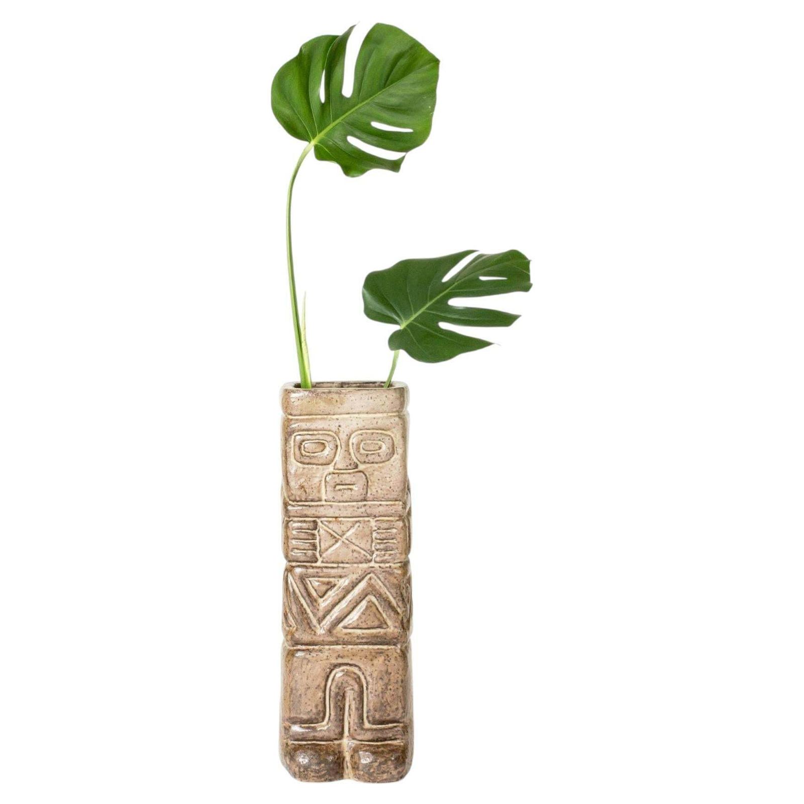 Vase de sol en faïence par Vicke Lindstrand, Upsala Ekeby, Suède, années 1940