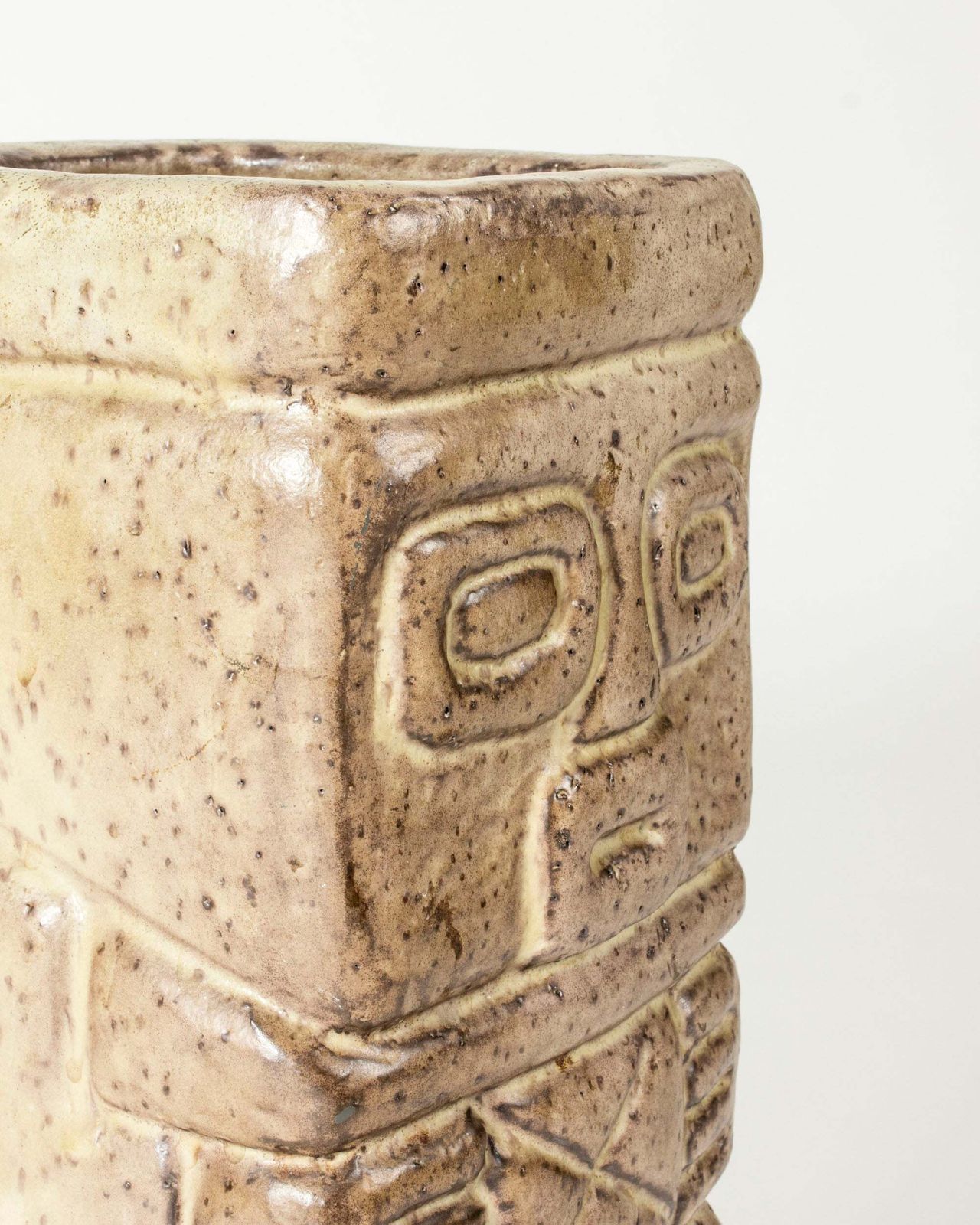 Vase de sol en faïence par Vicke Lindstrand, Upsala Ekeby, Suède, années 1940 photo buy