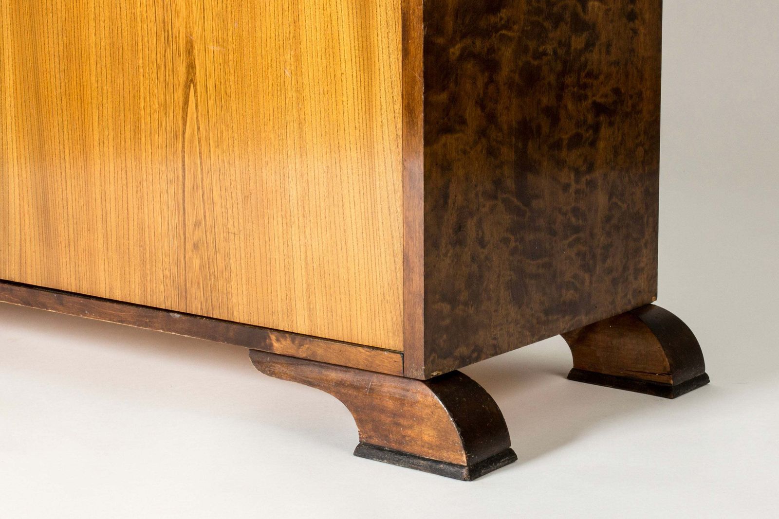 photo for sale Swedish Grace Elm And Birch Cabinet, Sweden, 1930s