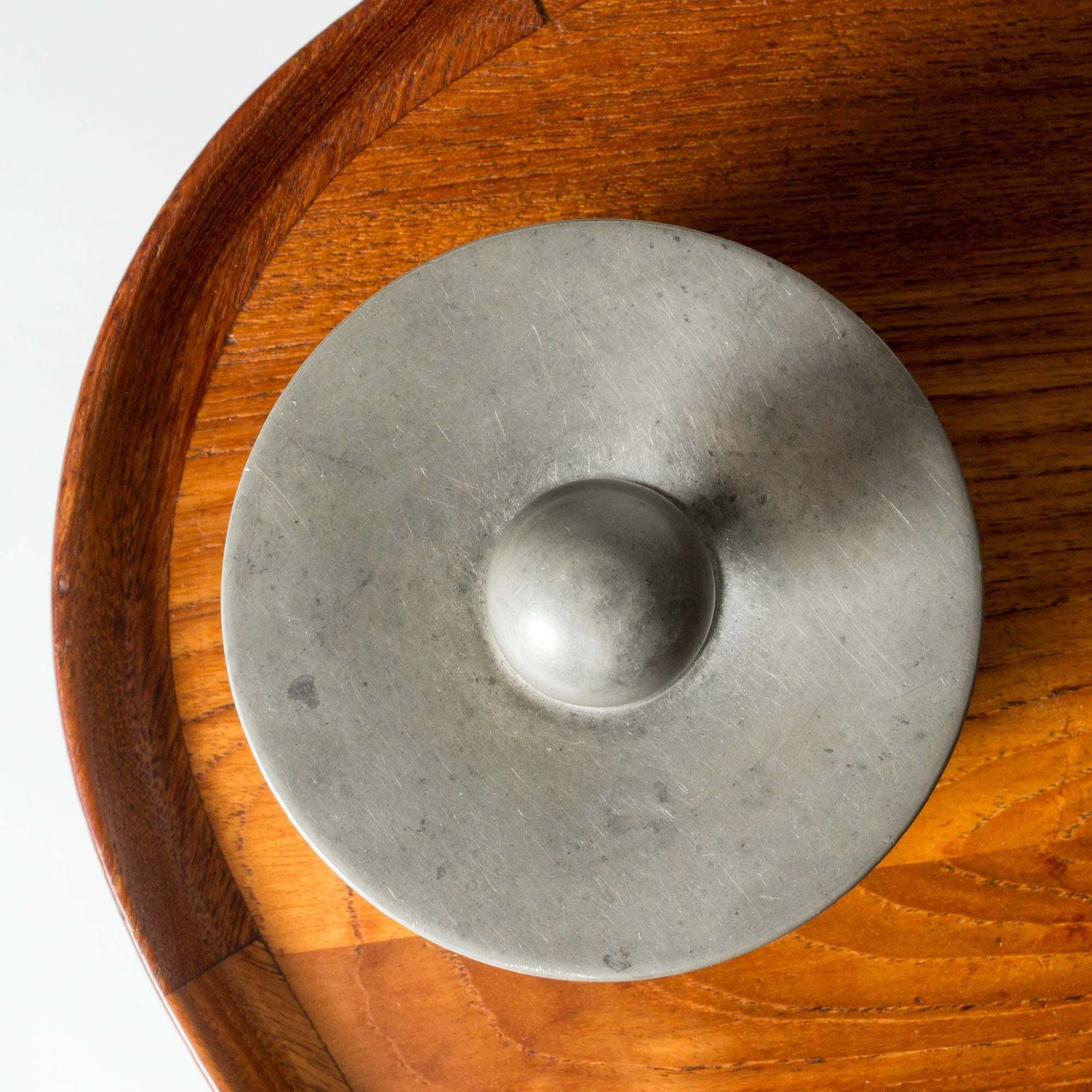 Functionalist Lidded Pewter Box From Gab, Sweden, 1935 photo buy