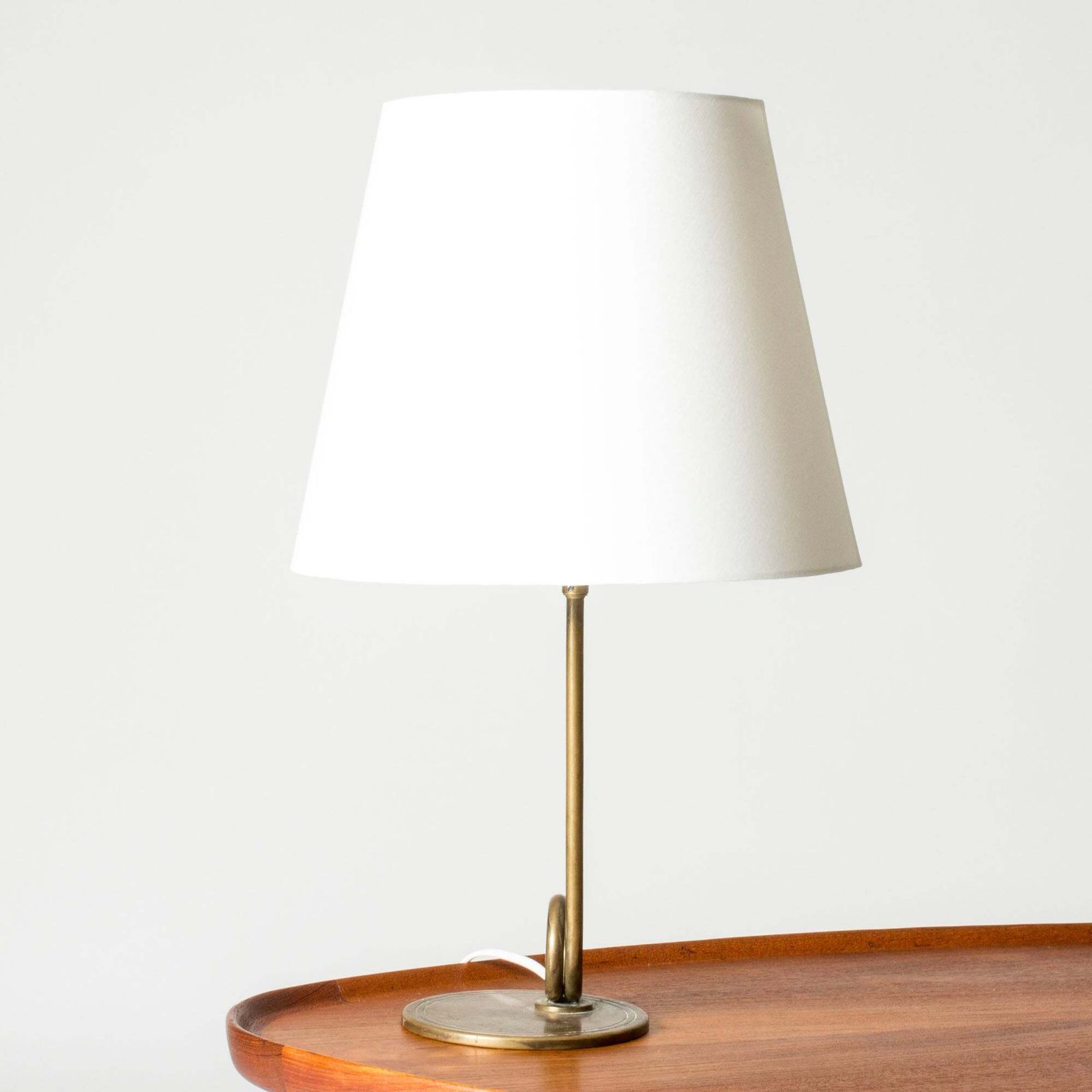 Swedish Modern Messing Tafellamp, Zweden, jaren 1940 photo 1245.0