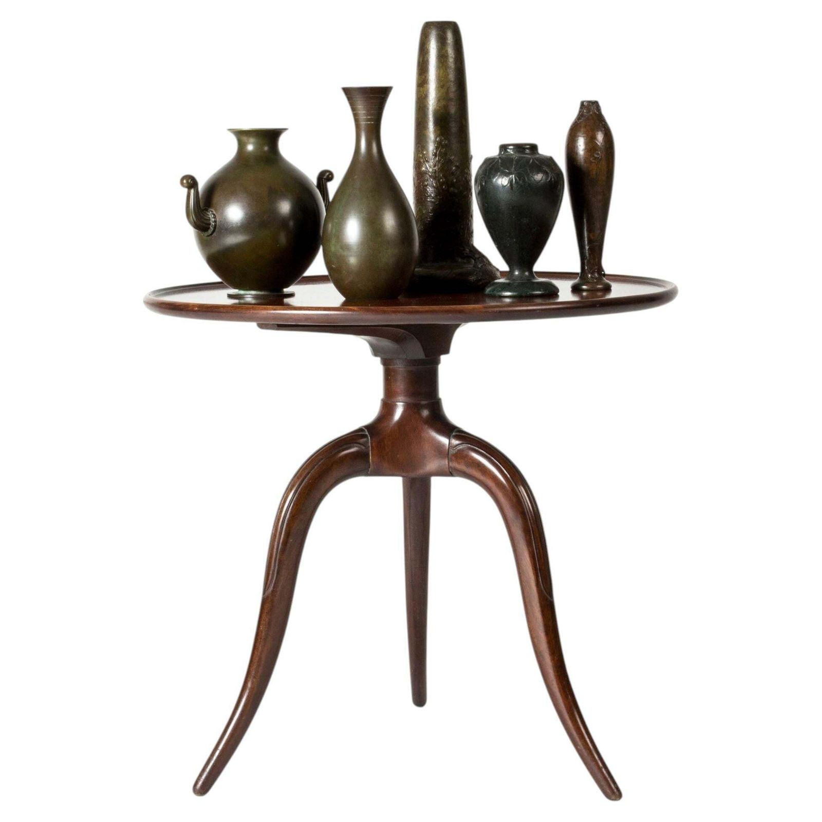 Danish Modern Mahogany Side Table By Frits Henningsen, Denmark, 1930/40s
