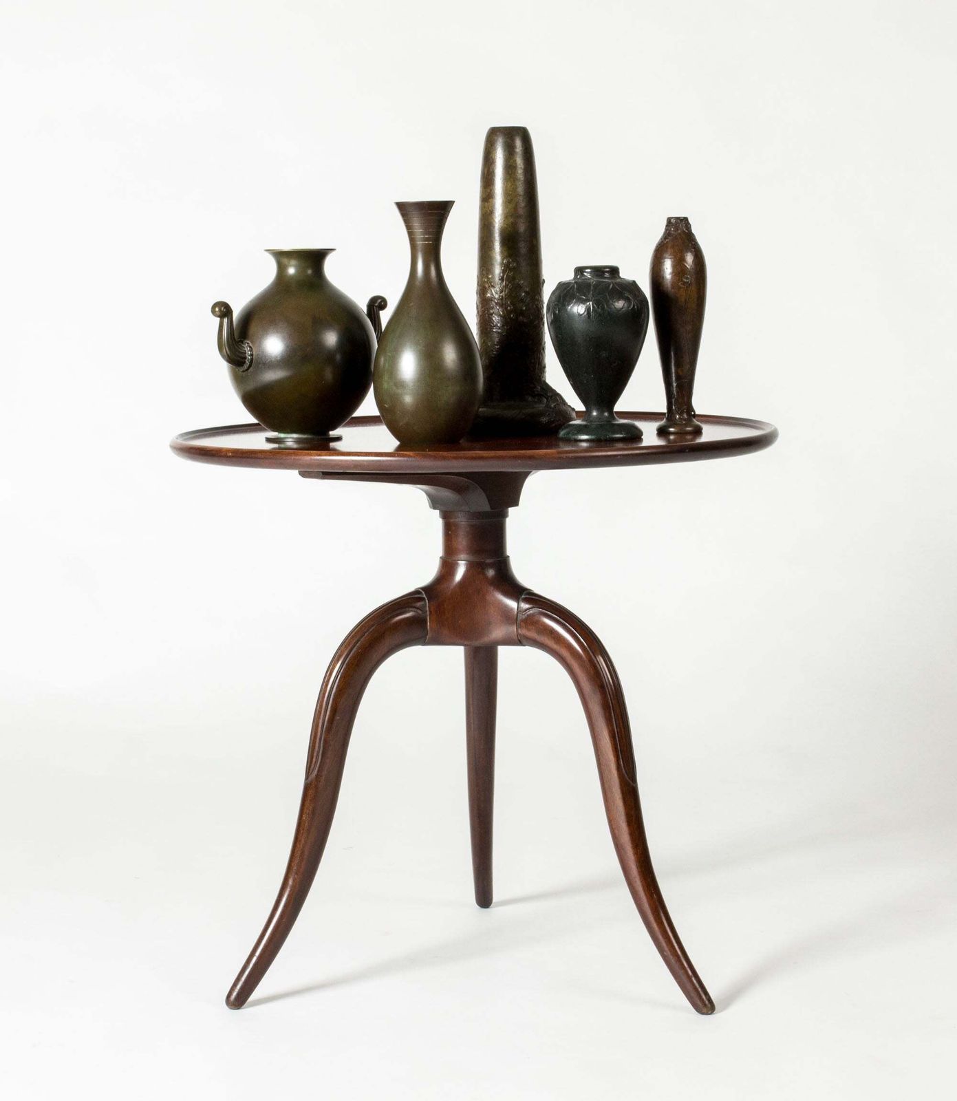 photo for sale Danish Modern Mahogany Side Table By Frits Henningsen, Denmark, 1930/40s