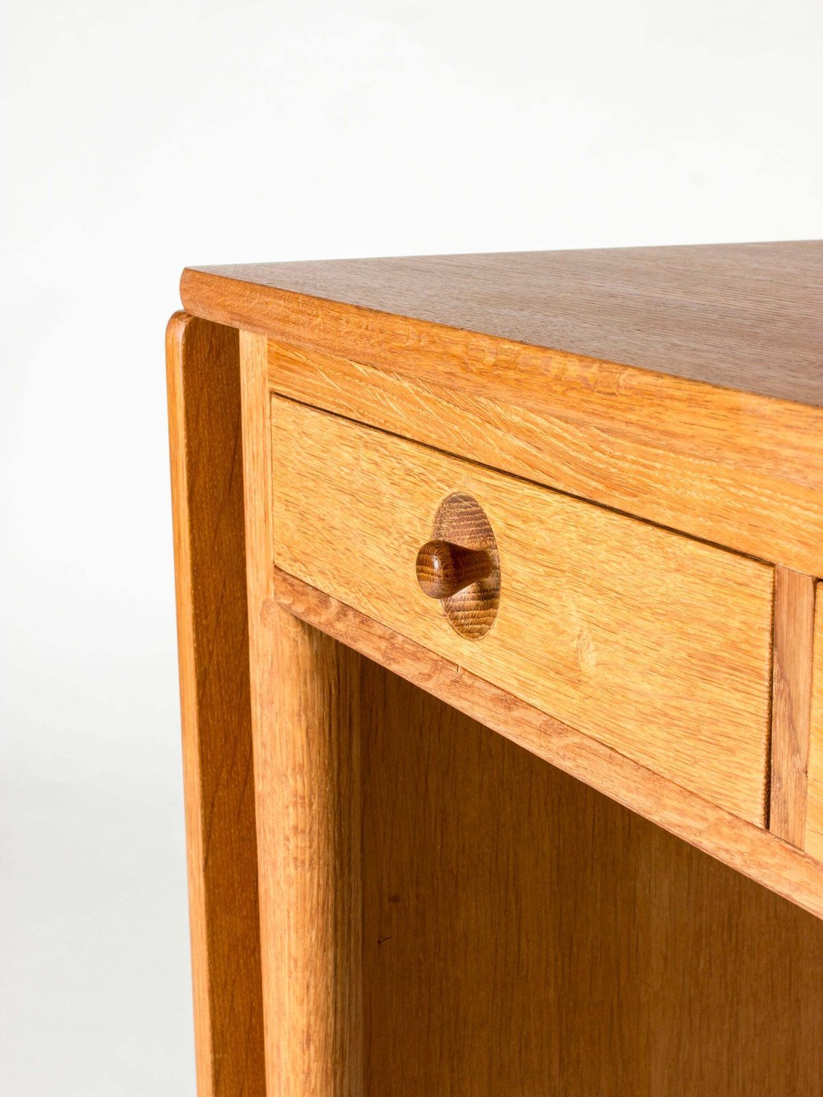 11127.0 Midcentury Modern Oak Desk Or Table By Hans J. Wegner, Denmark, 1960s photo