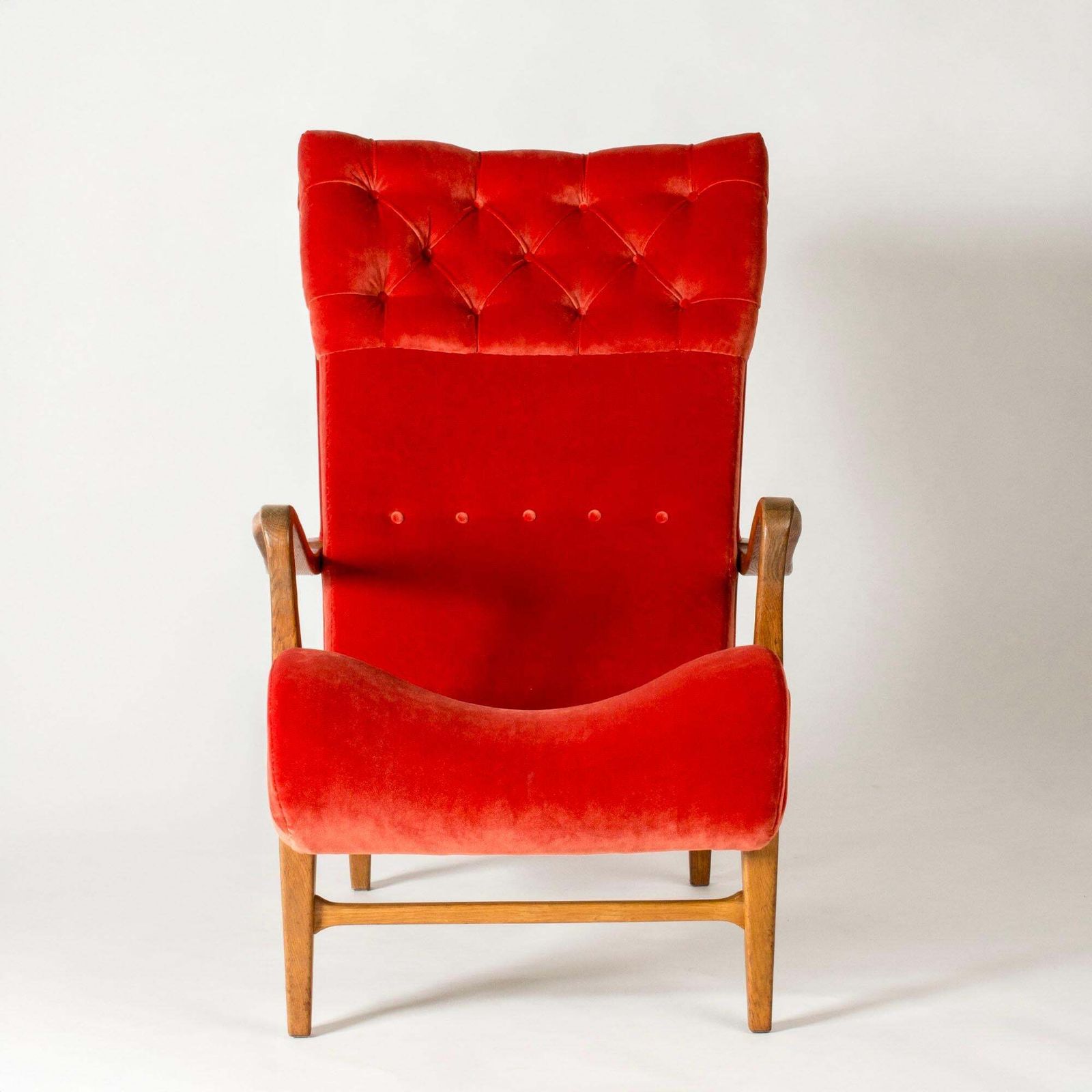 Fauteuil moderne suédois par Carl Cederholm, Firma Stil & Form, Suède, années 1940 photo Mobilier
