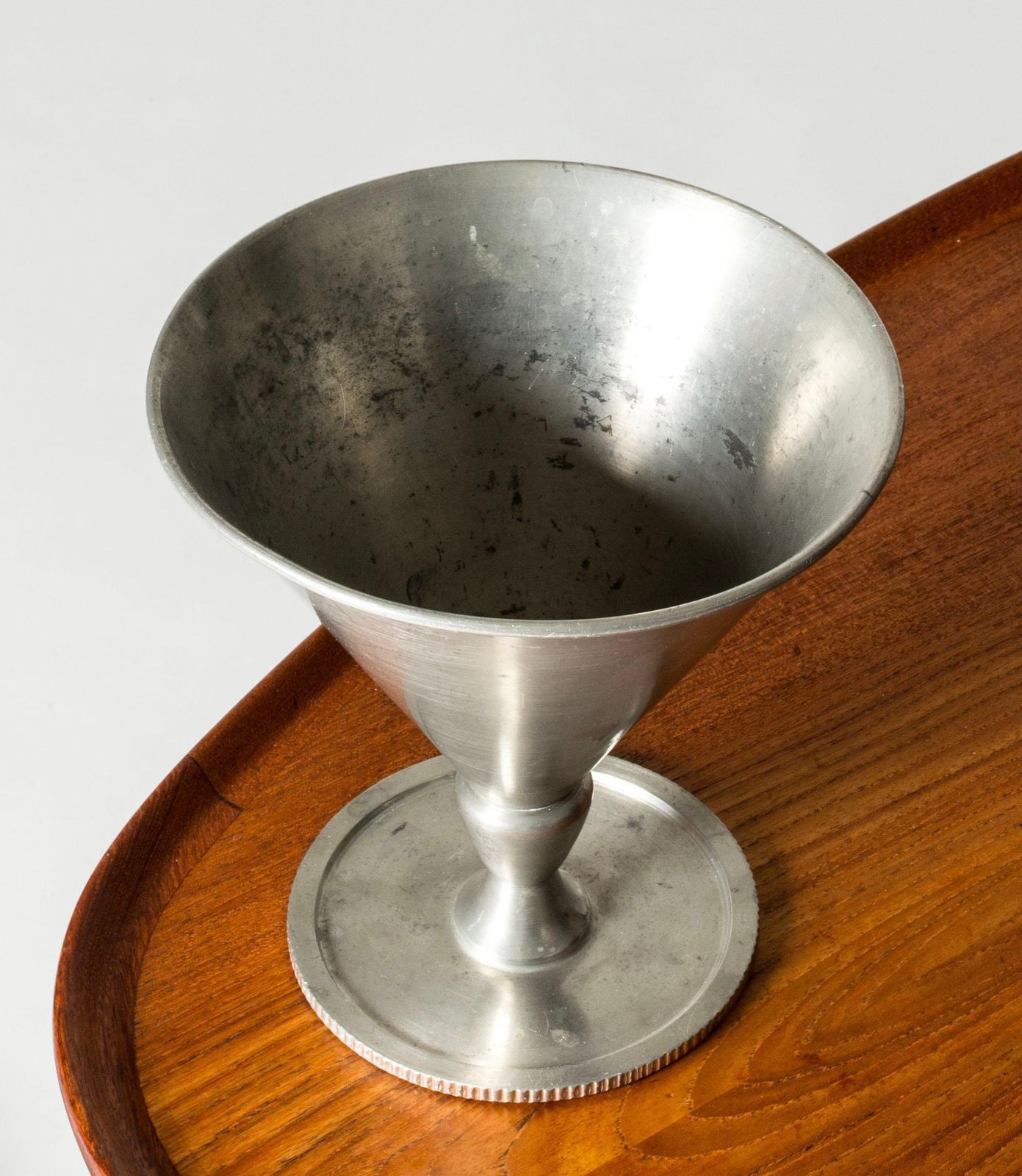 Swedish Pewter Vase Or Bowl From Firma Svenskt Tenn, 1928 photo Home Decor