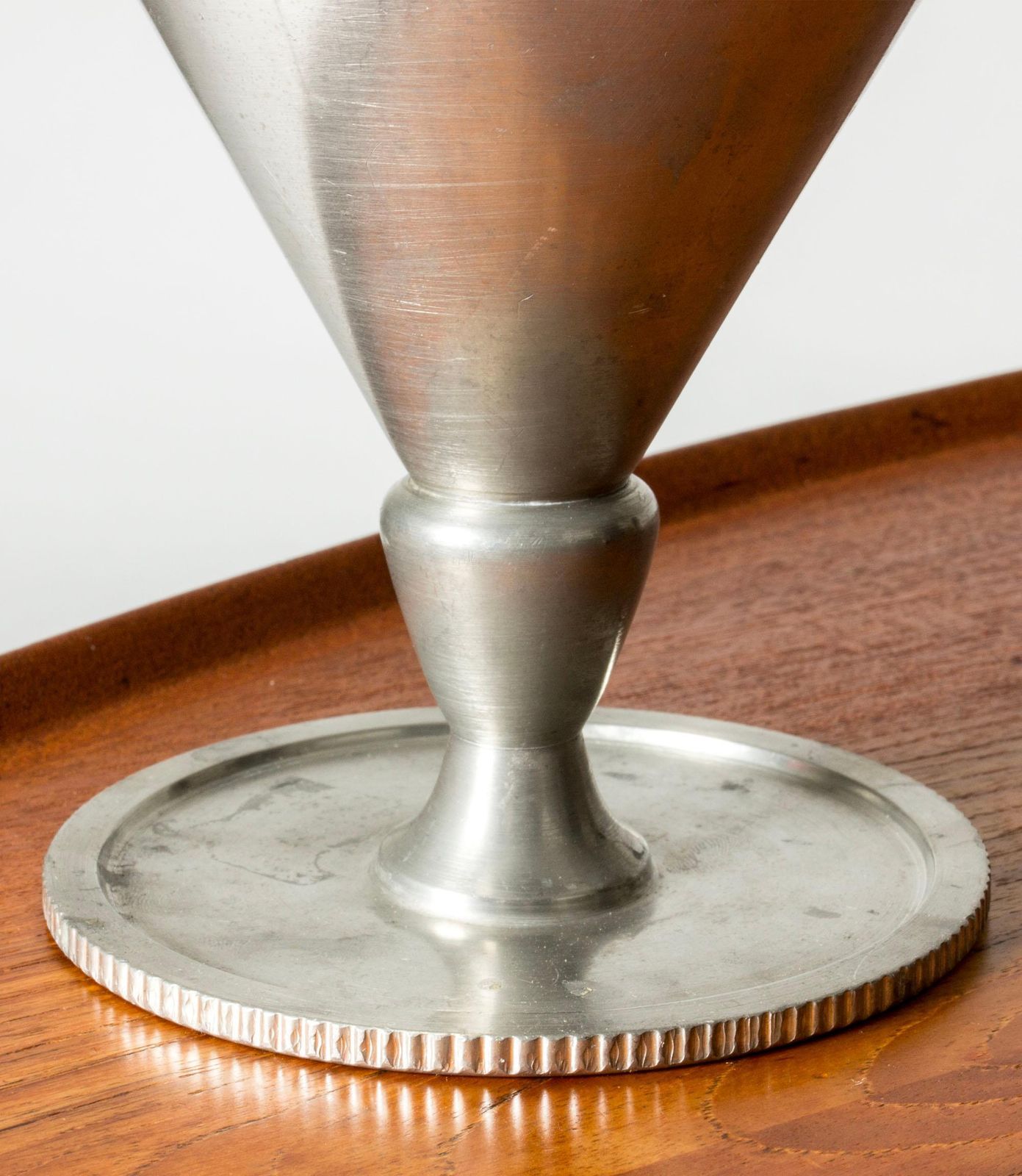 Swedish Pewter Vase Or Bowl From Firma Svenskt Tenn, 1928 photo 851.0