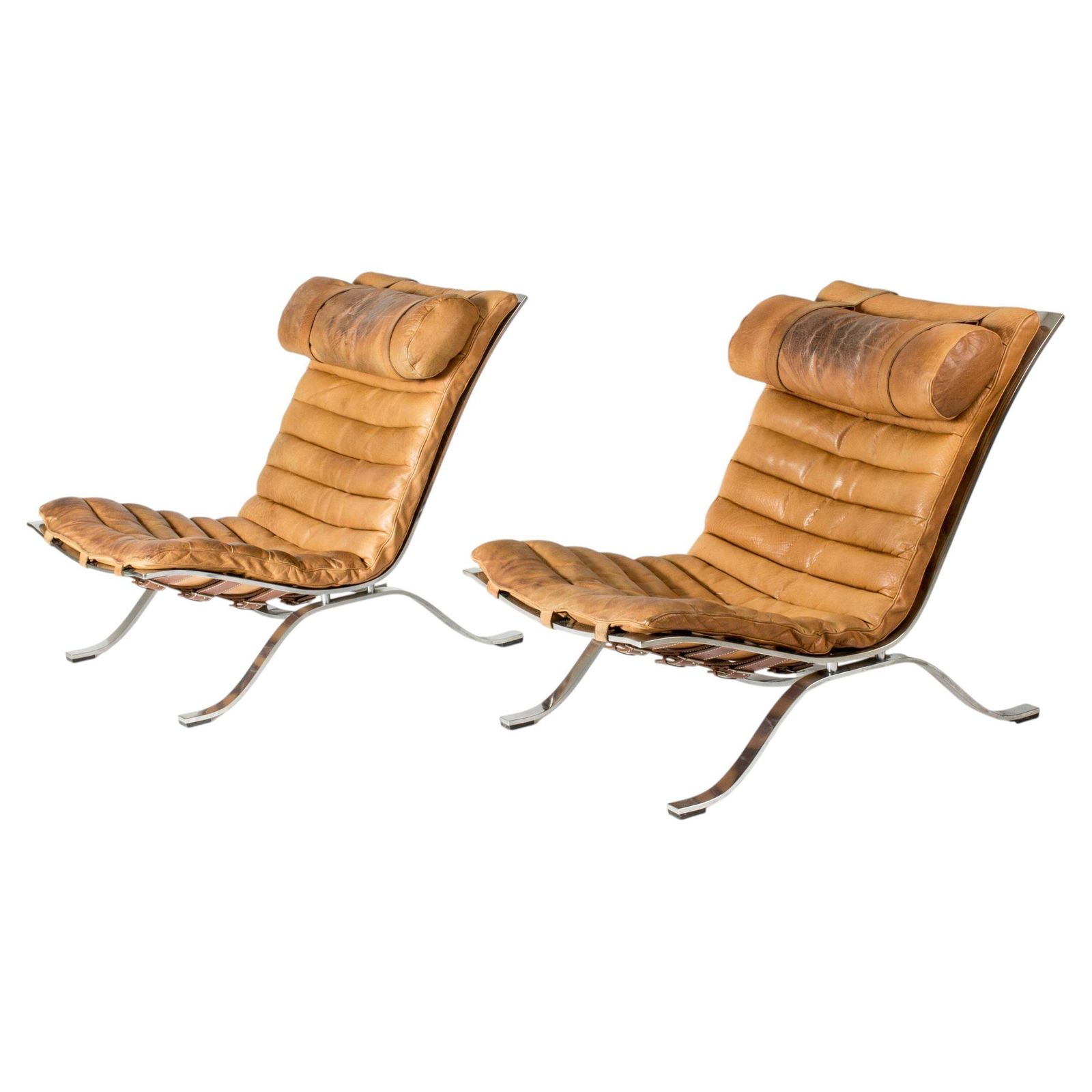 Fauteuils lounge mid-century modern « Ari » par Arne Norell, Suède, années 1960