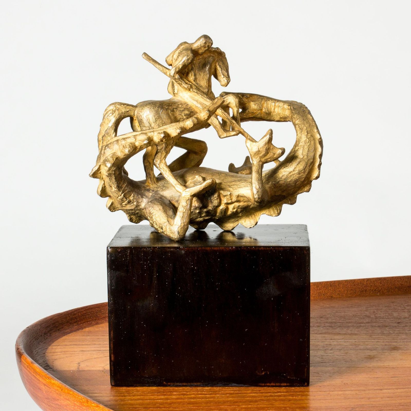 Swedish Modernist Bronze Sculpture By Stig Blomberg, Herman Bergman, Sweden photo furniture