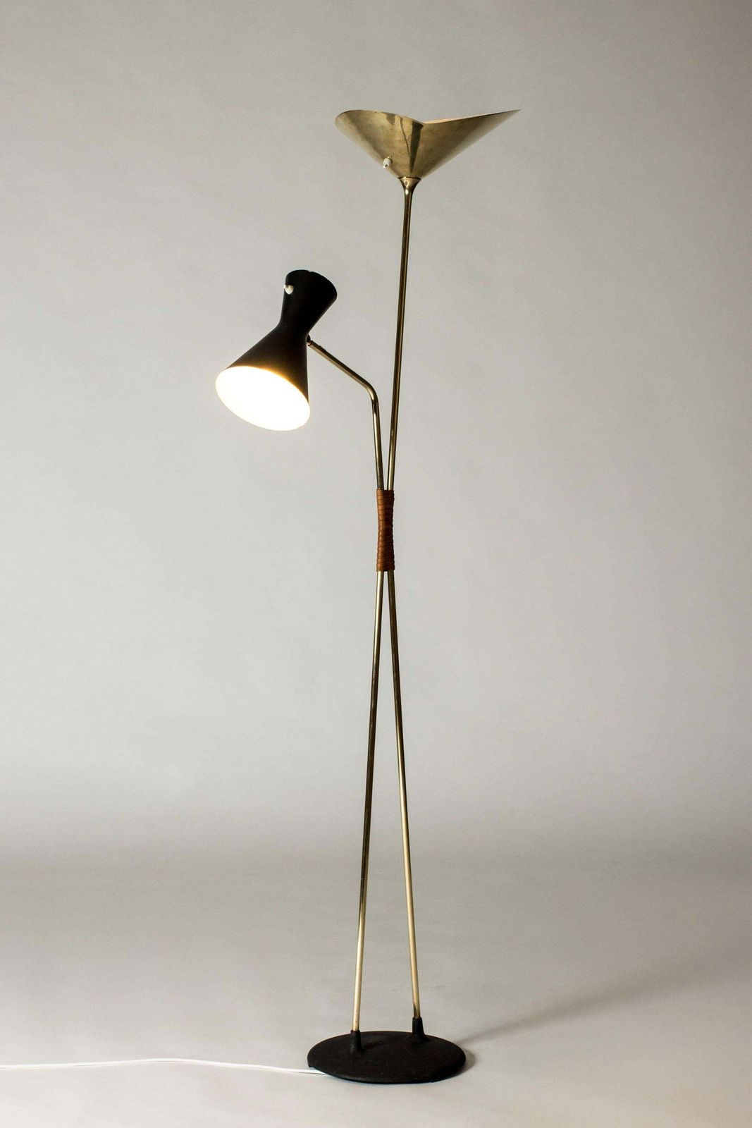 Scandinavian Modern Floor Lamp From Asea, Sweden, 1950s photo vinterior