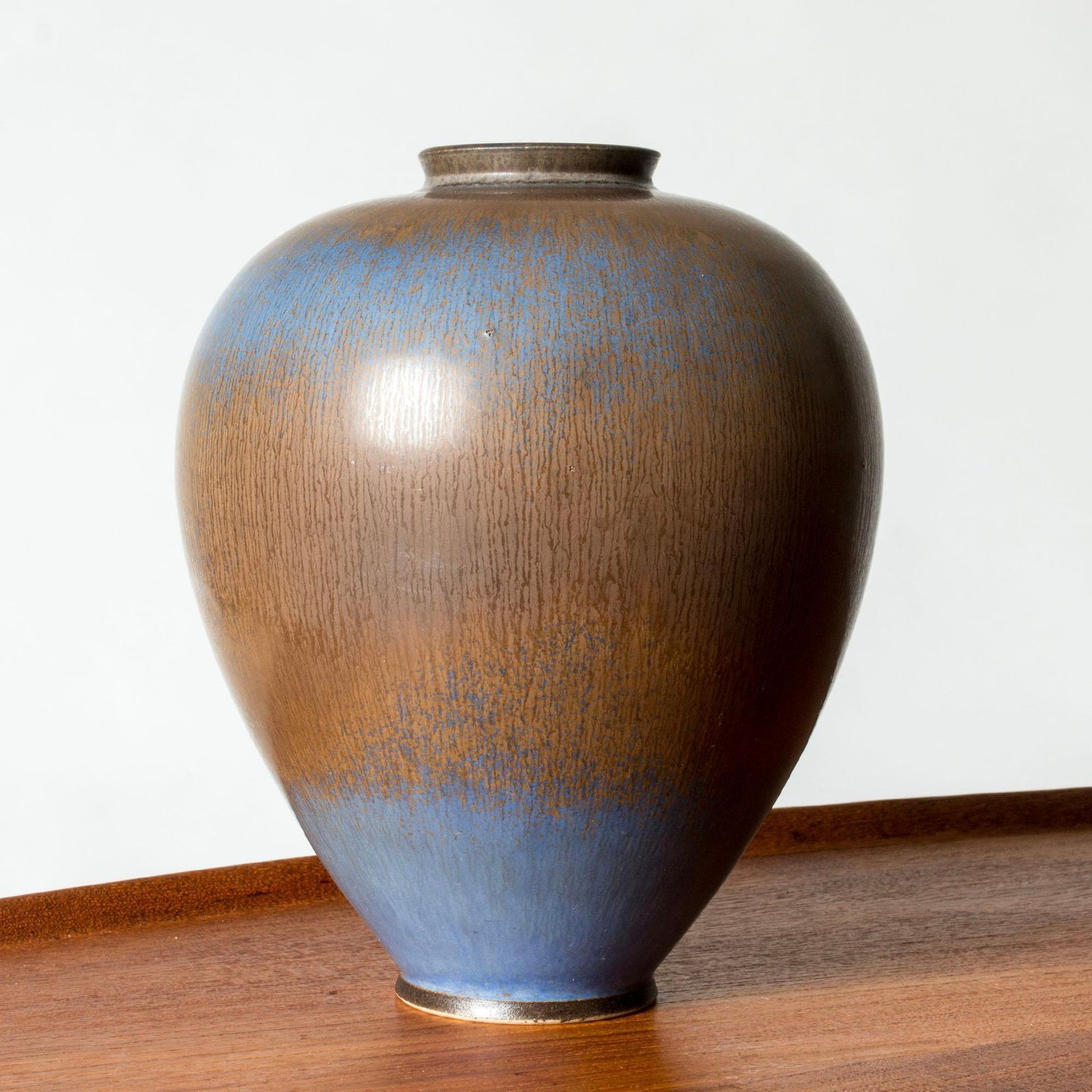 Midcentury Stoneware Vase By Berndt Friberg, Gustavsbergs Studio, Sweden, 1950 photo furniture