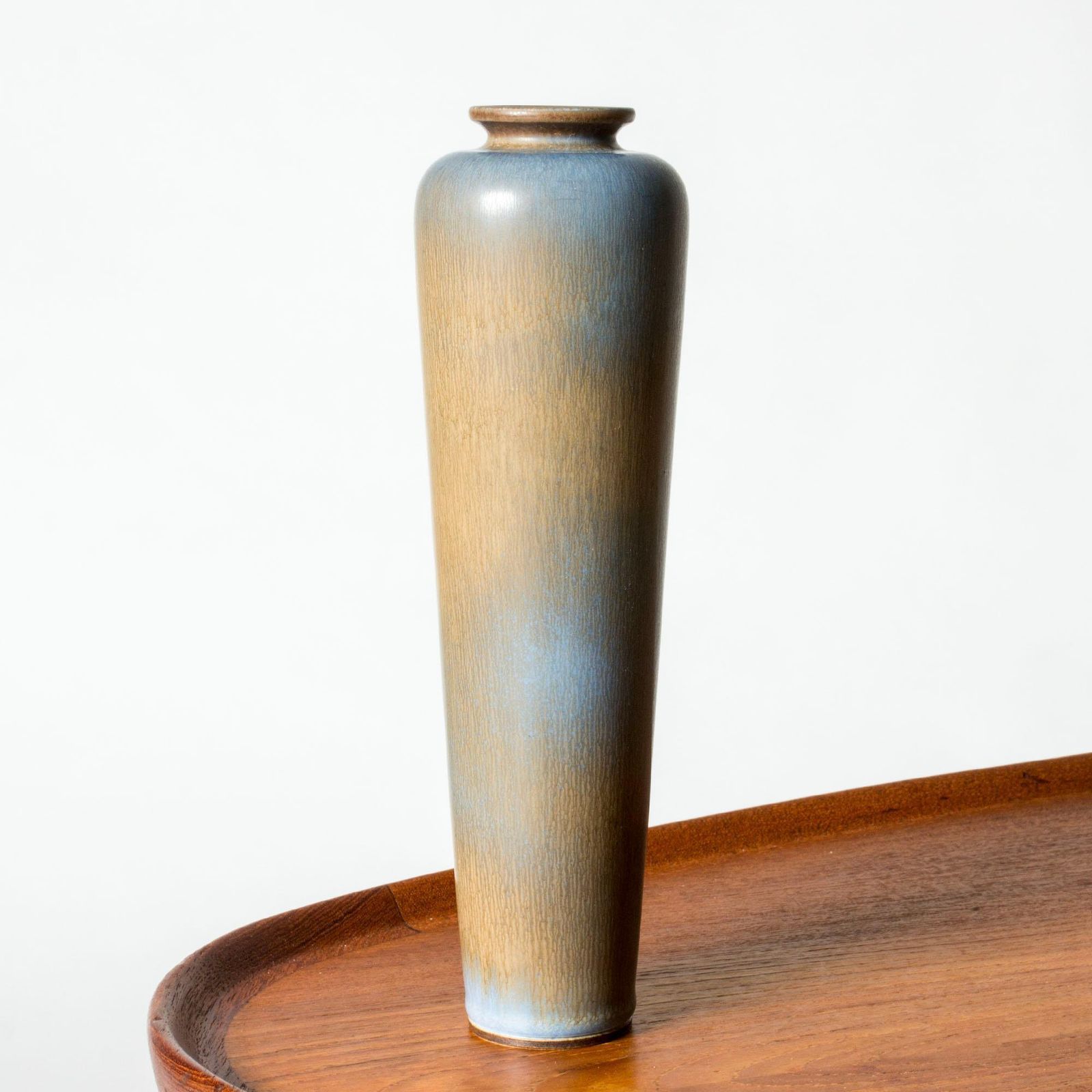 Midcentury Stoneware Vase By Berndt Friberg, Gustavsbergs Studio, Sweden, 1955 photo for sale