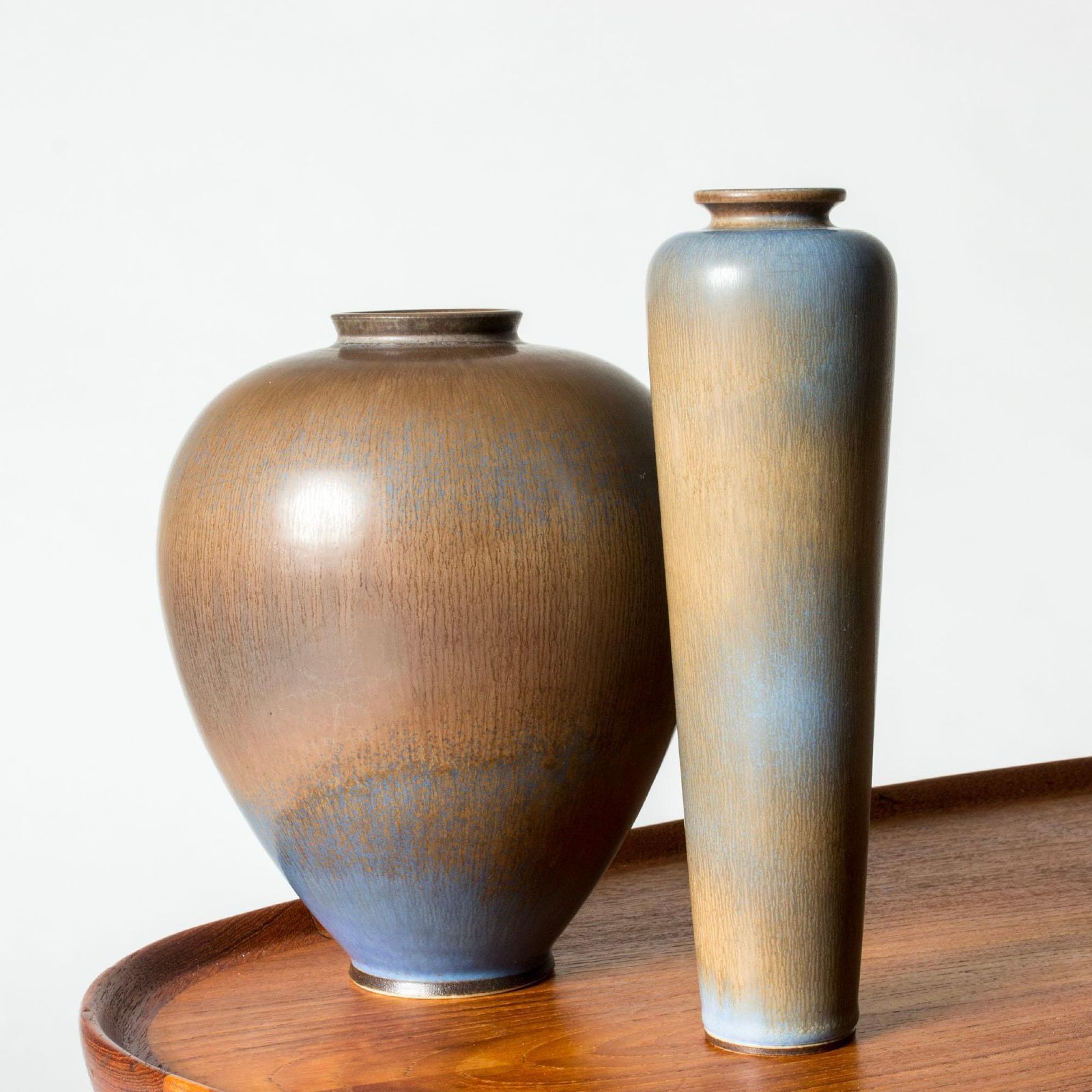 Home Decor Midcentury Stoneware Vase By Berndt Friberg, Gustavsbergs Studio, Sweden, 1950 photo