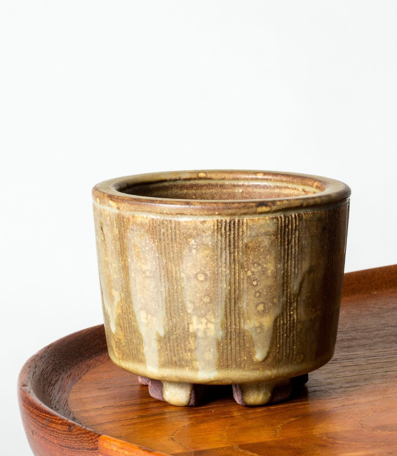 Stoneware "Farsta" vaas van Wilhelm Kåge, Gustavsbergs Studio, Zweden, 1952 photo for sale