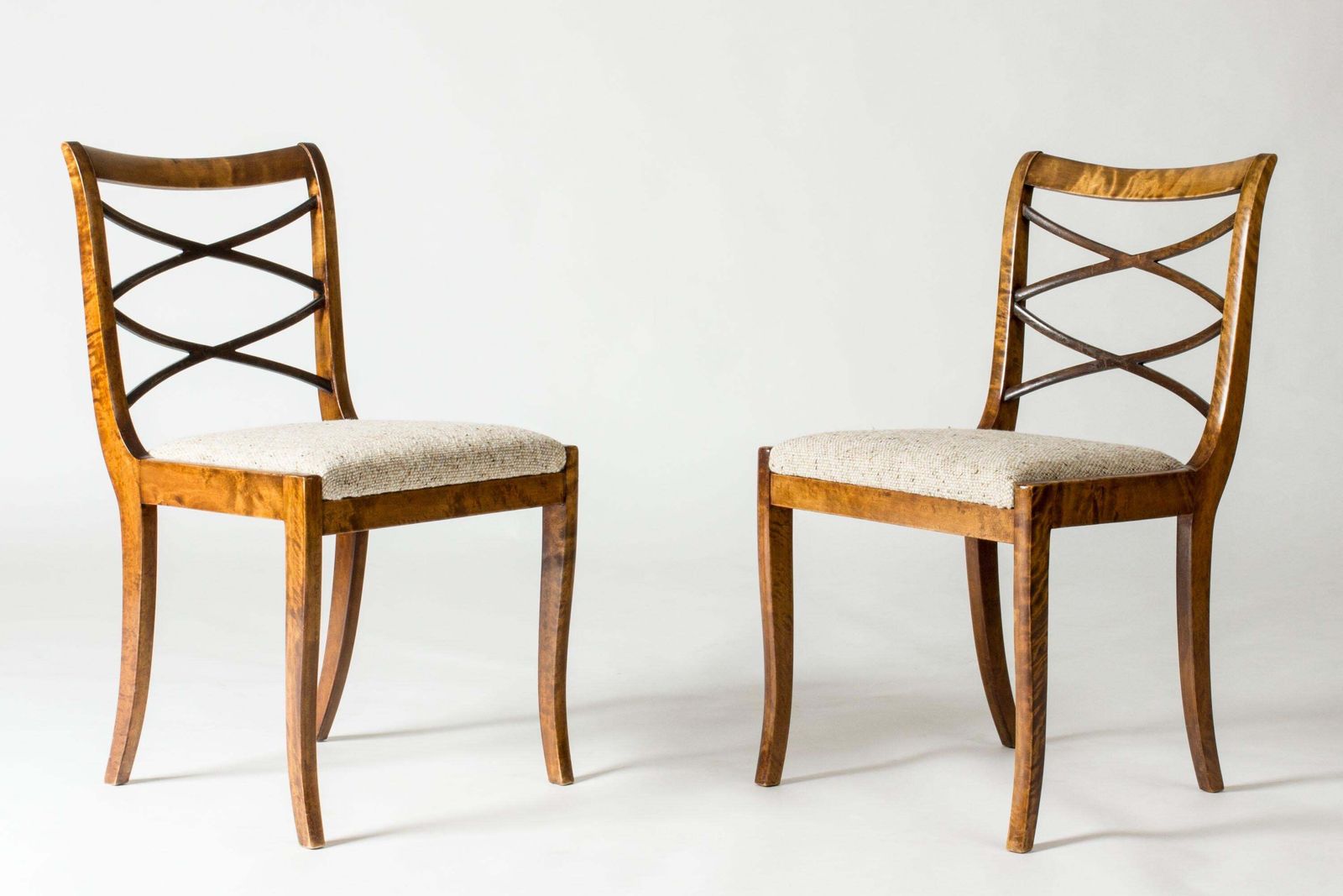 Chaises Swedish Grace par Carl Malmsten, Smf Bodafors, années 1920 photo Mobilier