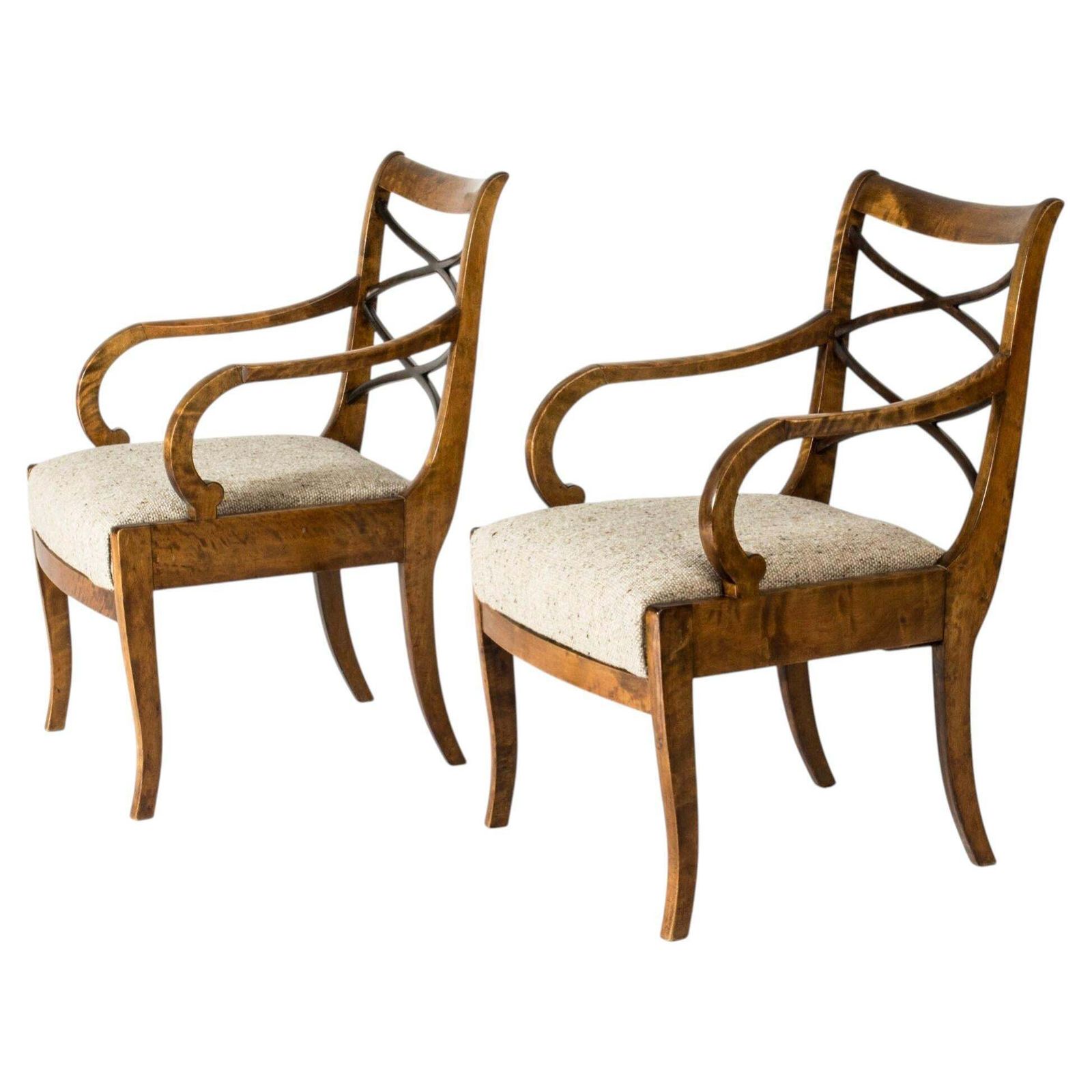 Paire de fauteuils Swedish Grace par Carl Malmsten, Bodafors, années 1920