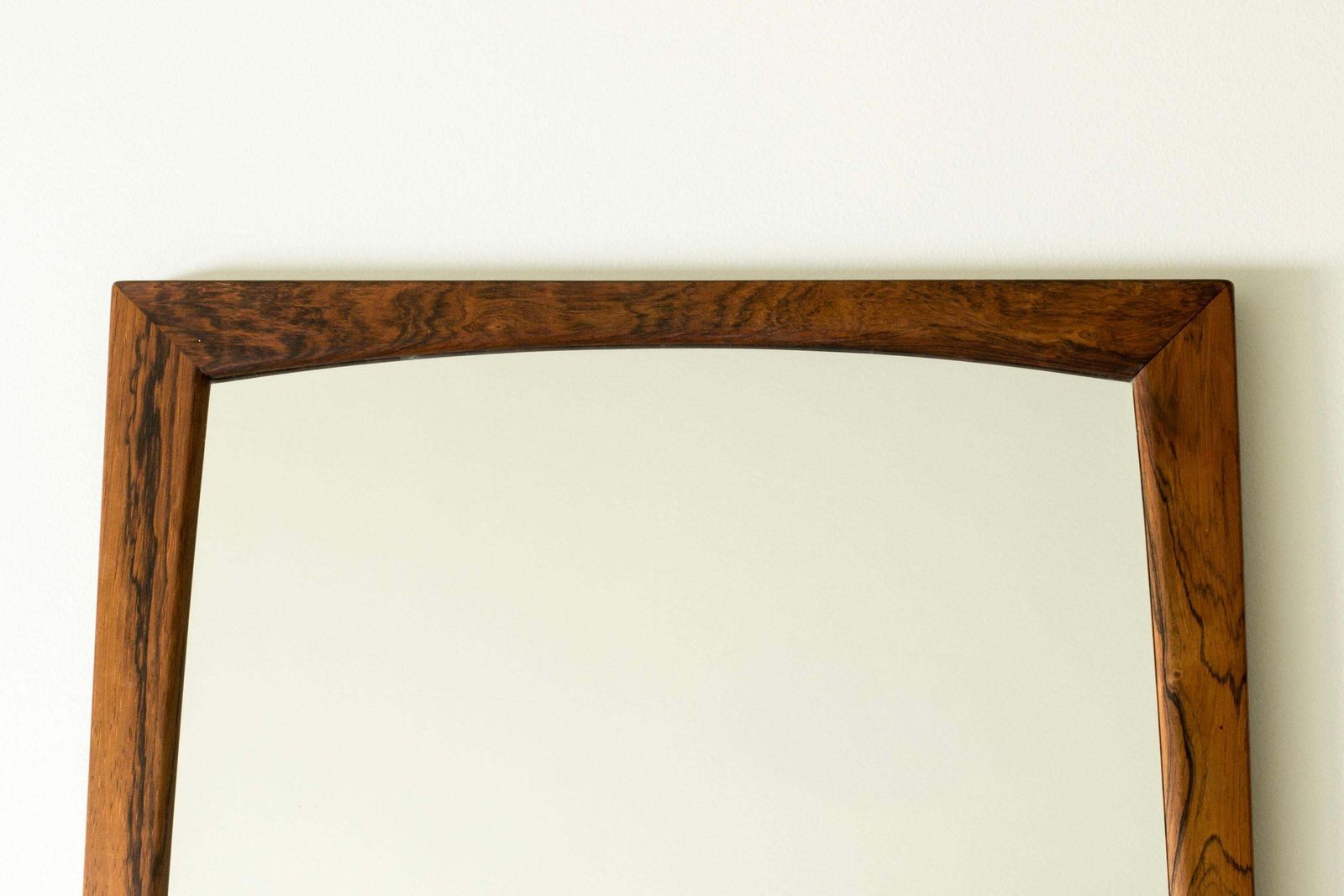 Danish Midcentury Modern Rosewood Wall Mirror, Aksel Kjersgaard, Denmark 1960s photo vinterior