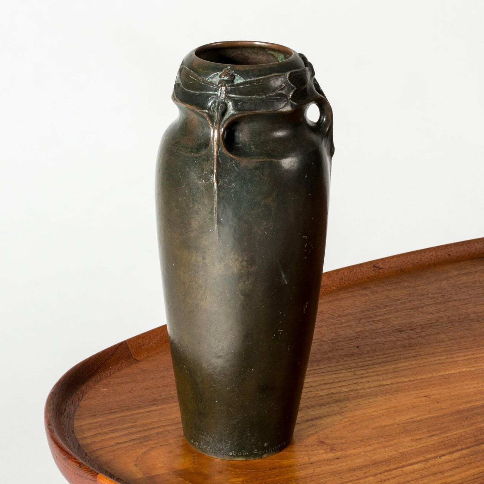 Art Noveau Bronze Vase By A. Granberg For Hugo Elmqvist, Sweden, Ca 1900 photo 3798.0