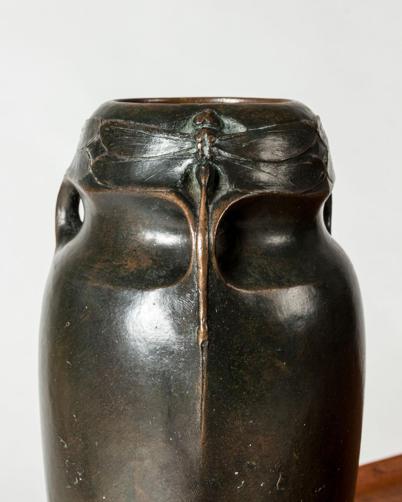 Art Noveau Bronze Vase By A. Granberg For Hugo Elmqvist, Sweden, Ca 1900 photo vinterior