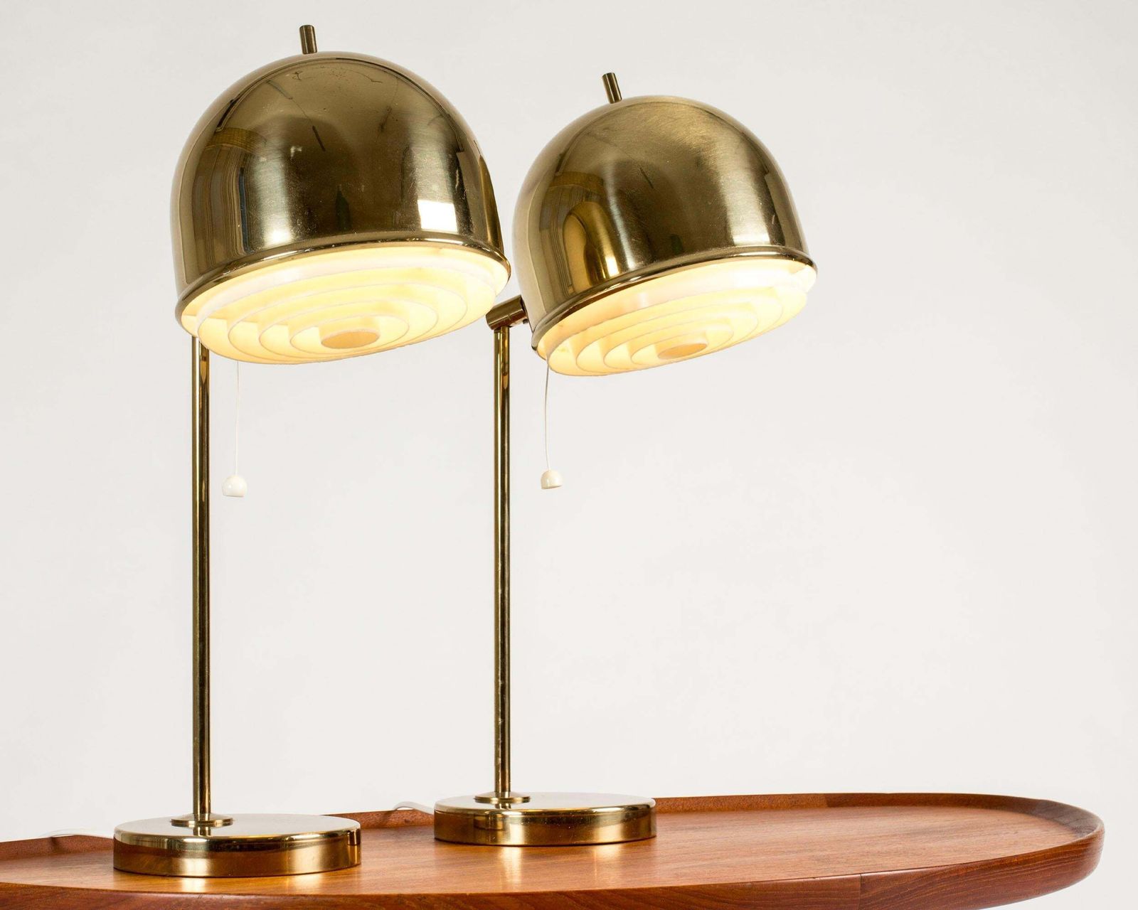 Vintage Mid-Century Messing Tafellampen van Bergboms, Zweden, jaren 1960 photo furniture
