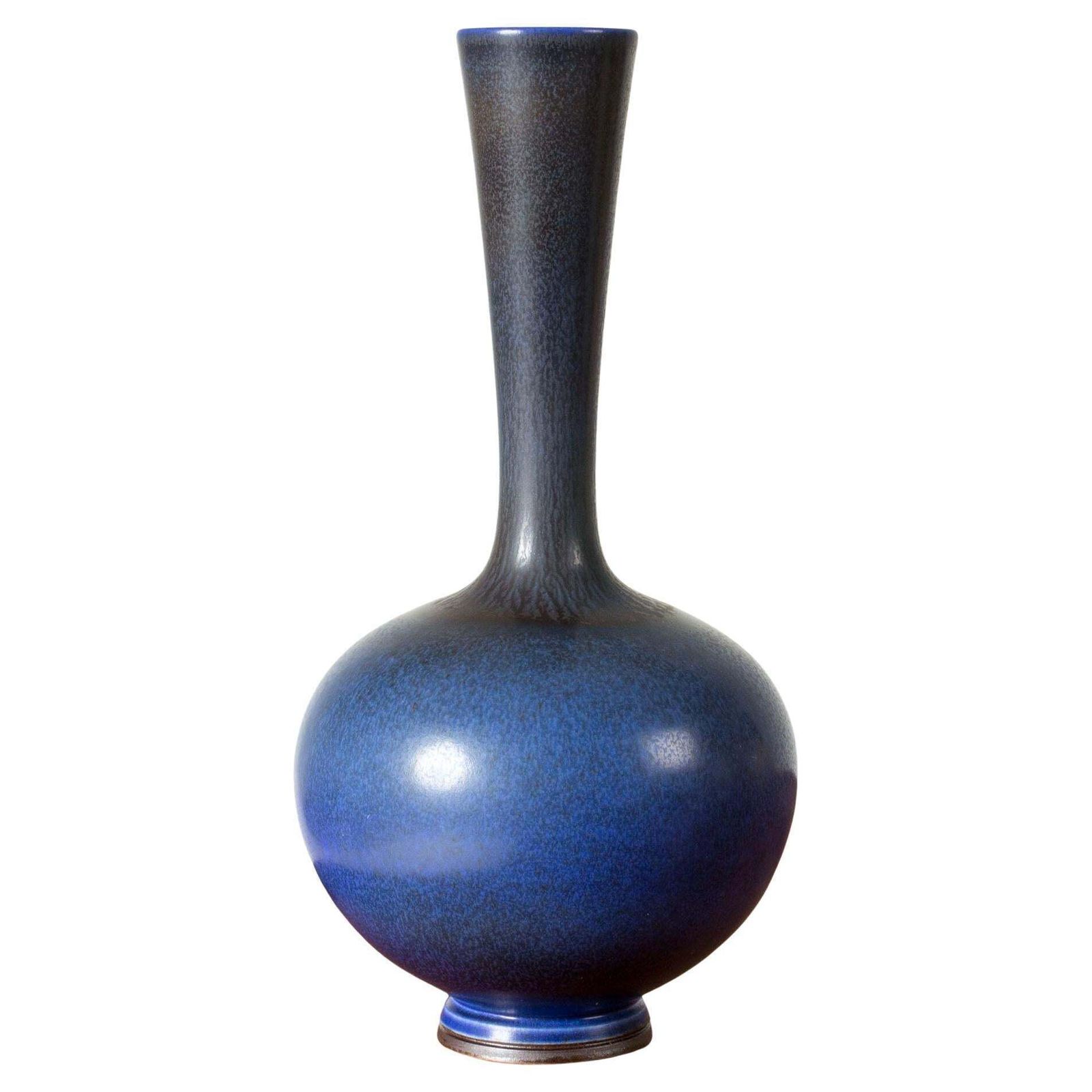 Vase en grès mid-century par Berndt Friberg, Gustavsberg, Suède, 1967