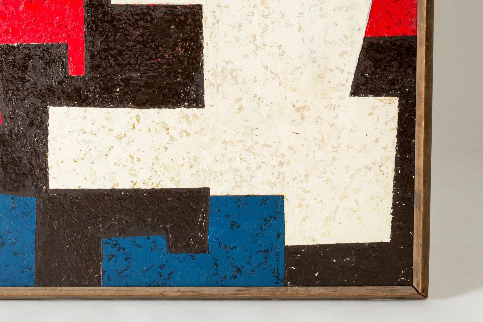 Scandinavisch mid-century concreet schilderij, Harry Booström, Zweden, jaren 1950 photo for sale