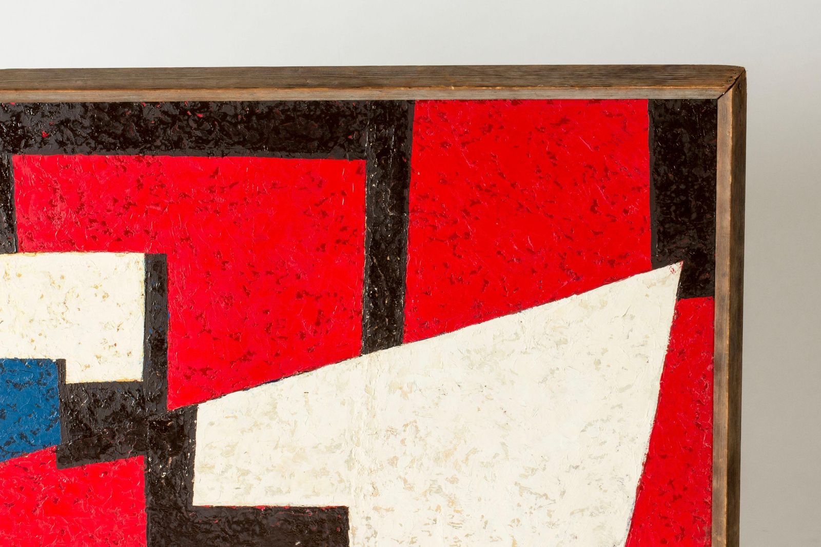 Scandinavisch mid-century concreet schilderij, Harry Booström, Zweden, jaren 1950 photo Kunst