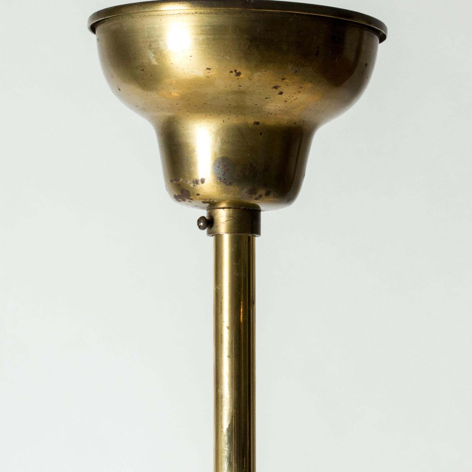 Modernistische hanglamp van Hans Bergström, Ateljé Lyktan, Zweden, jaren 1940 photo vintage