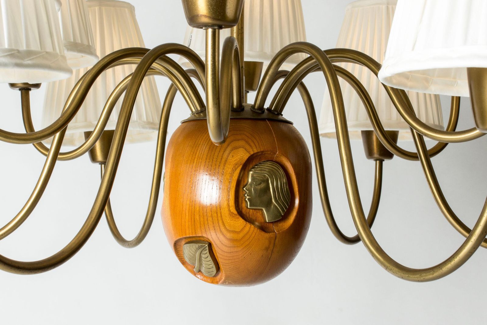 Modernist Chandelier By Hans Bergström, Ateljé Lyktan, Sweden, 1940s photo 10349.0