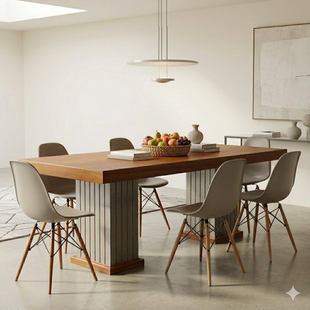 Vintage tafel, mahoniehouten fineer, aluminium, Italië, jaren 1970-1980 photo furniture